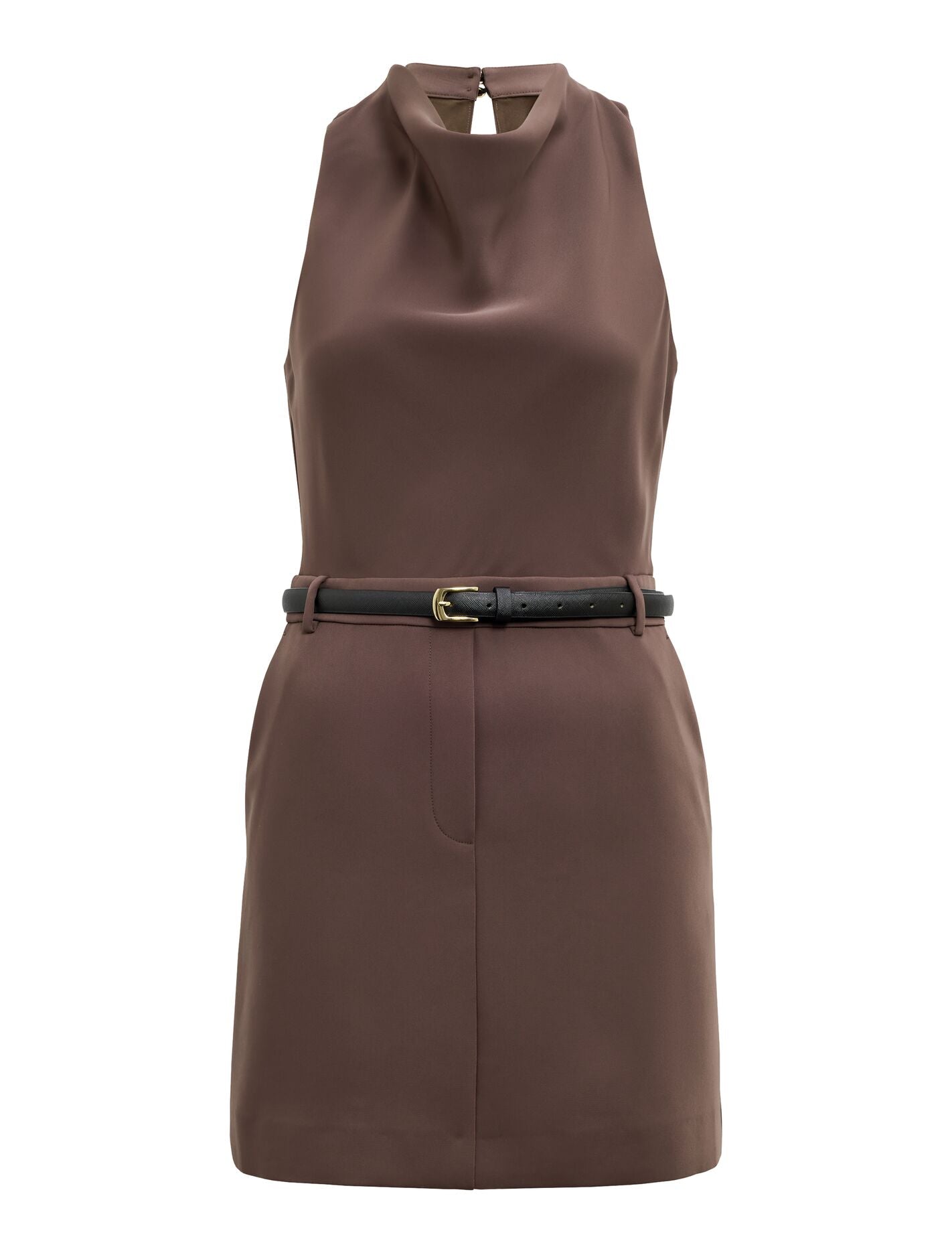 Delaney Cowl Neck Mini Dress Forever New