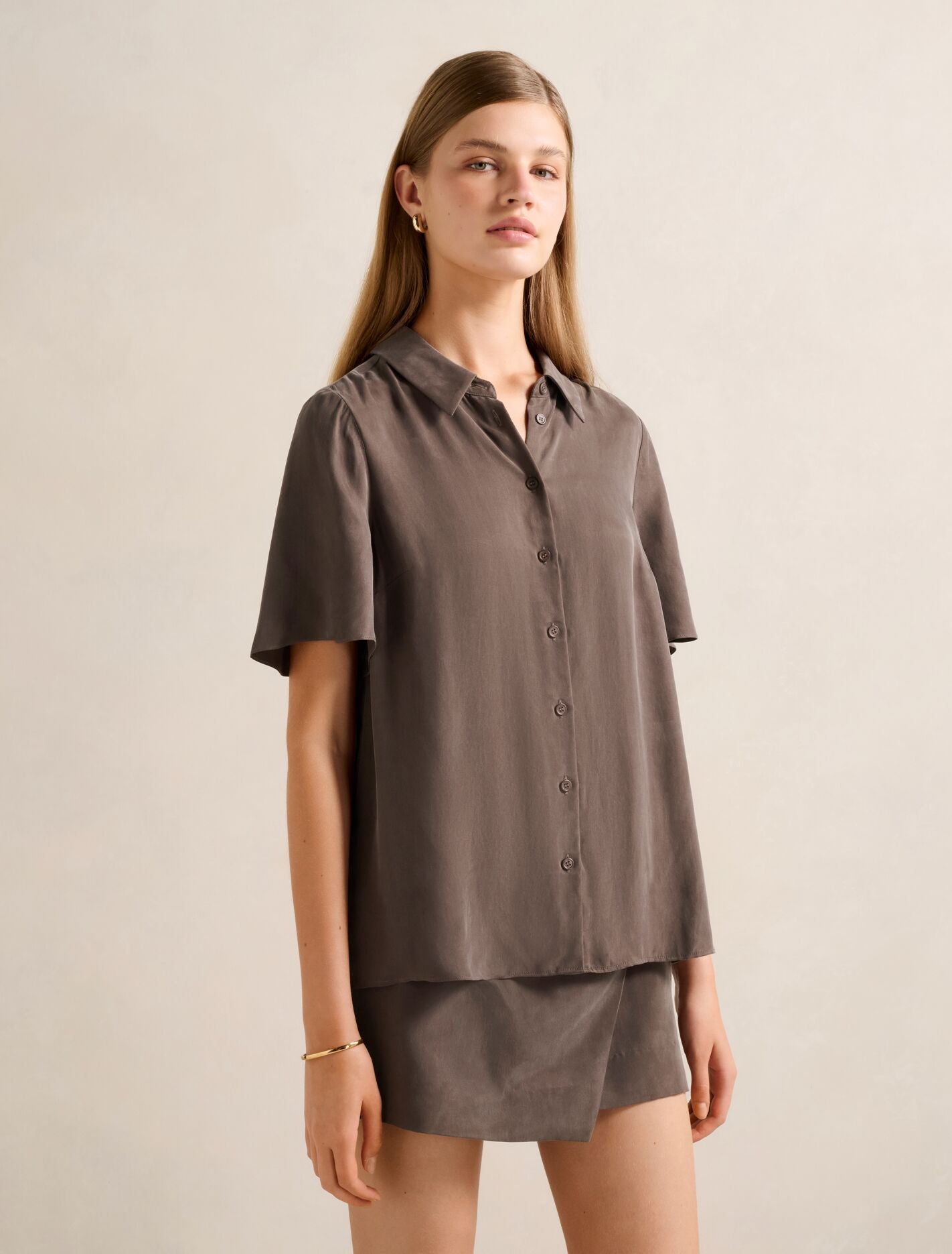 Allegra Cupro Shirt Forever New