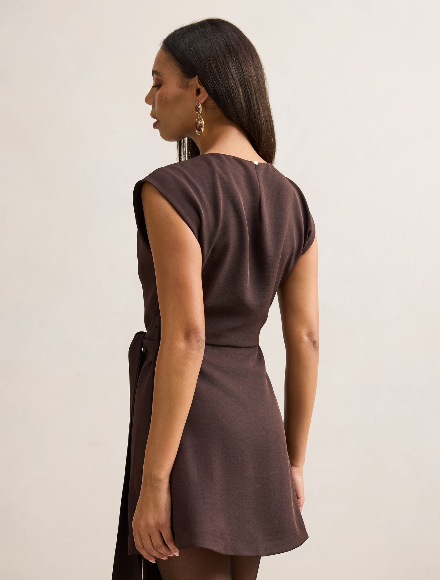 Peony Tie Front Mini Dress Forever New