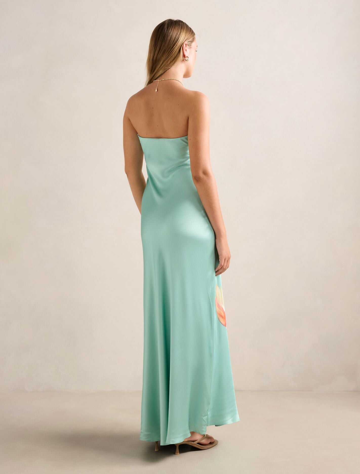 Estelle Satin Strapless Maxi Dress Forever New