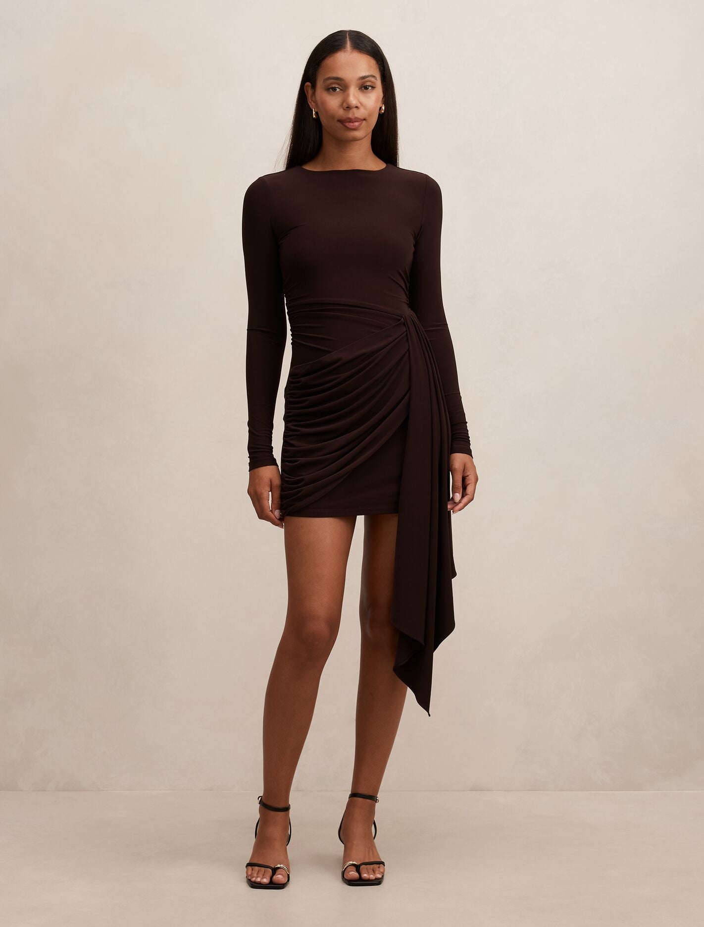 Susie Draped Jersey Mini Dress Forever New