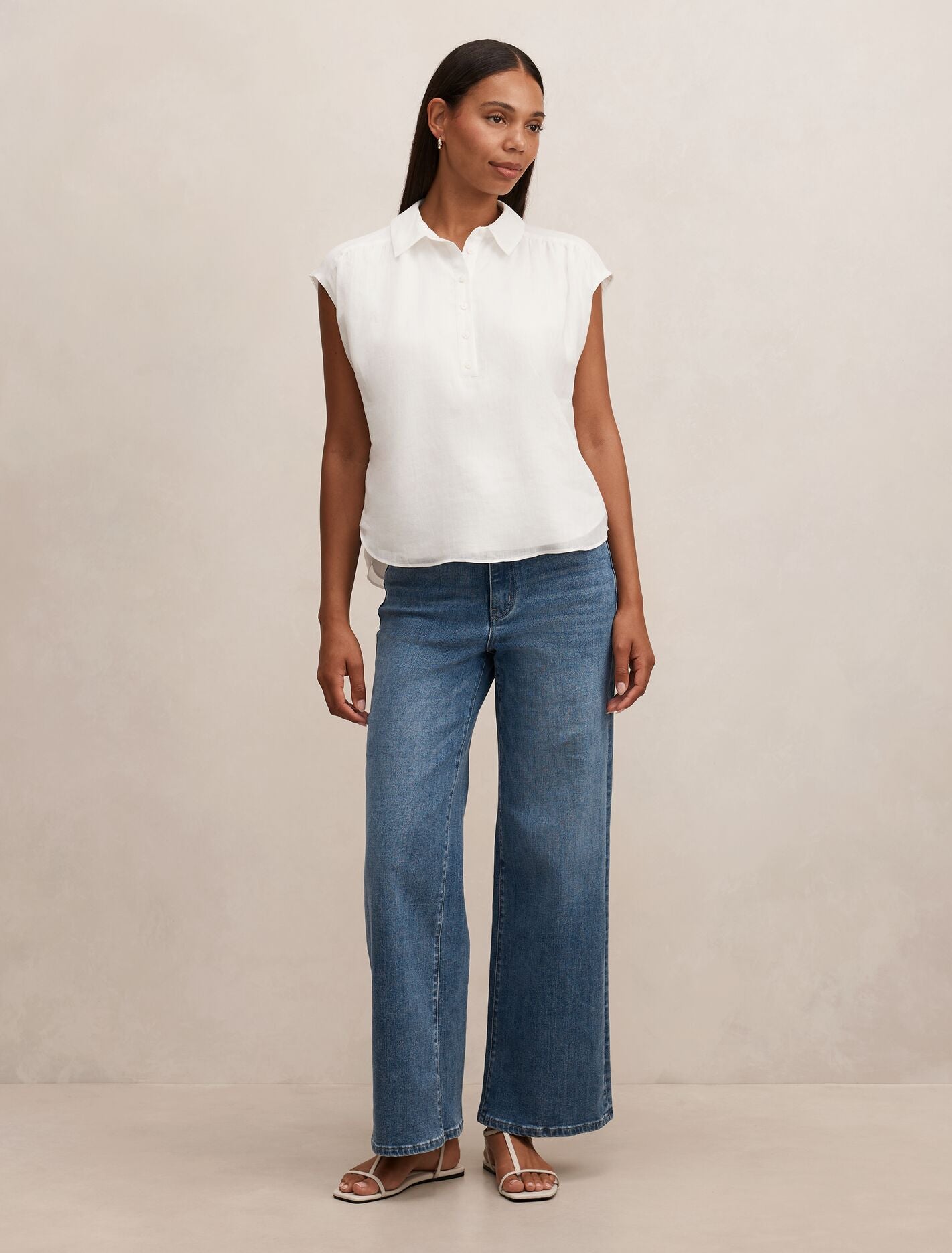 Haven Gathered Sleeveless Blouse Forever New