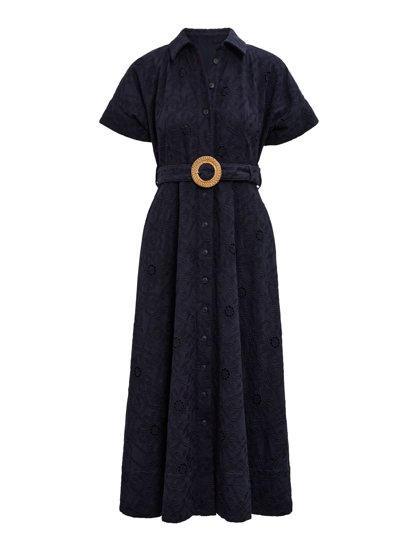 Valeria Petite Broderie Midi Dress Forever New