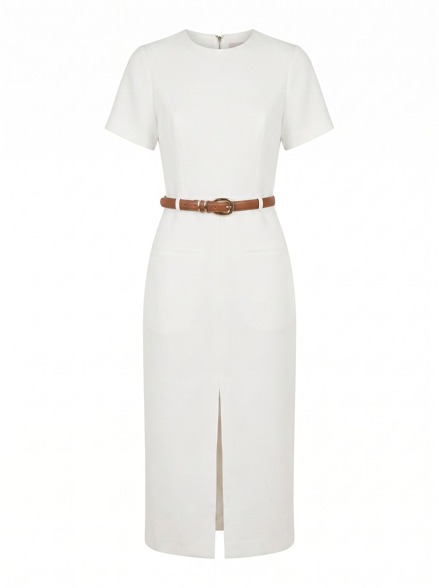 Bailee Belted Tailored Midi Dress Forever New