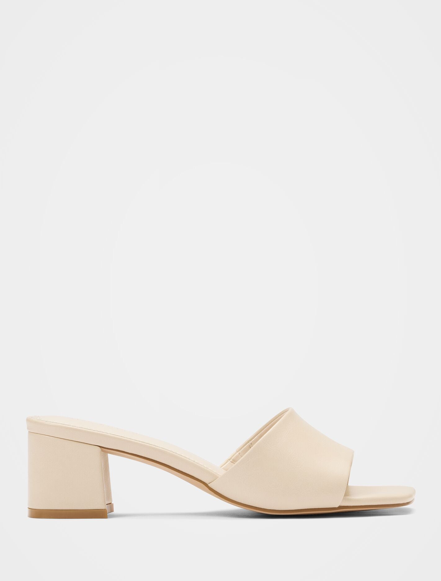 Blaire Block Heel Mule Nude Forever New