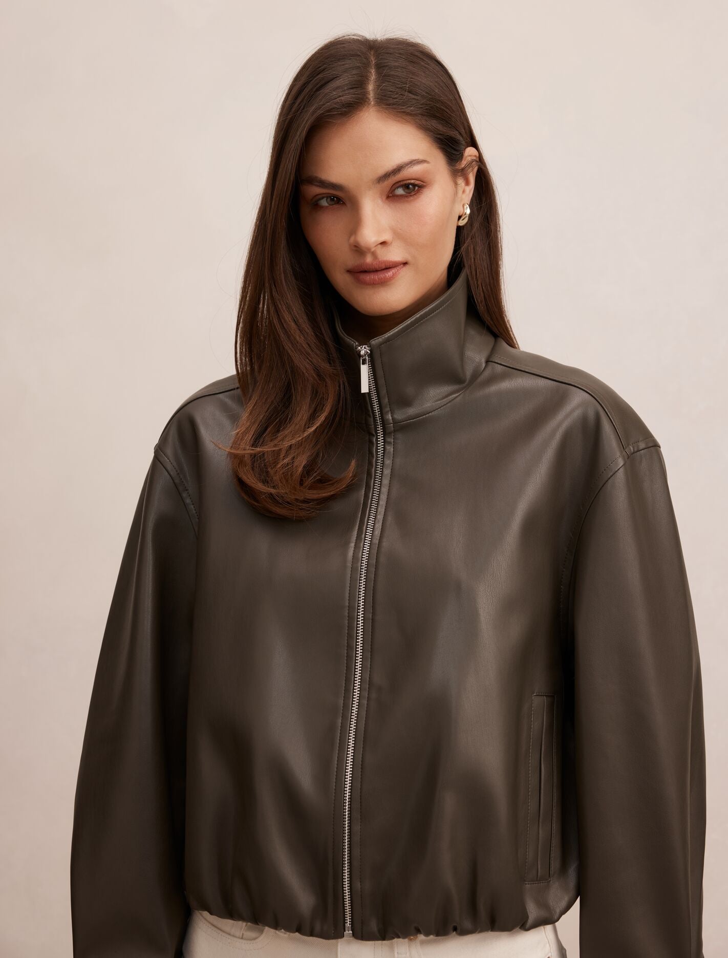 Julia Pu Funnel Neck Jacket Forever New