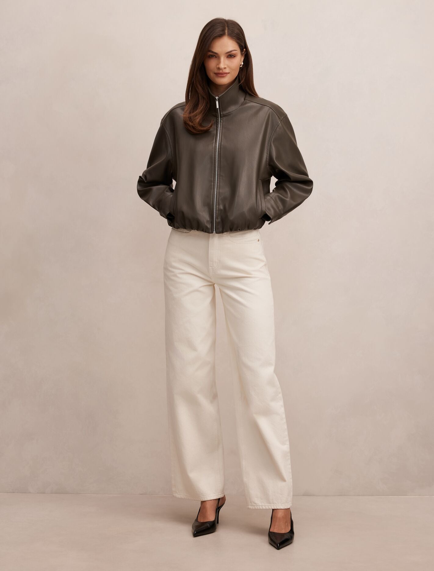 Julia Pu Funnel Neck Jacket Forever New