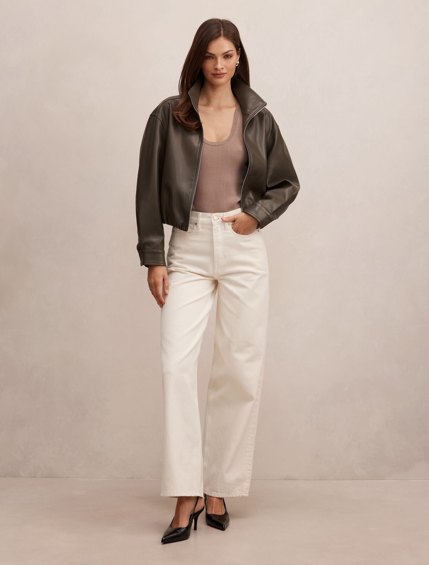 Julia Pu Funnel Neck Jacket Forever New