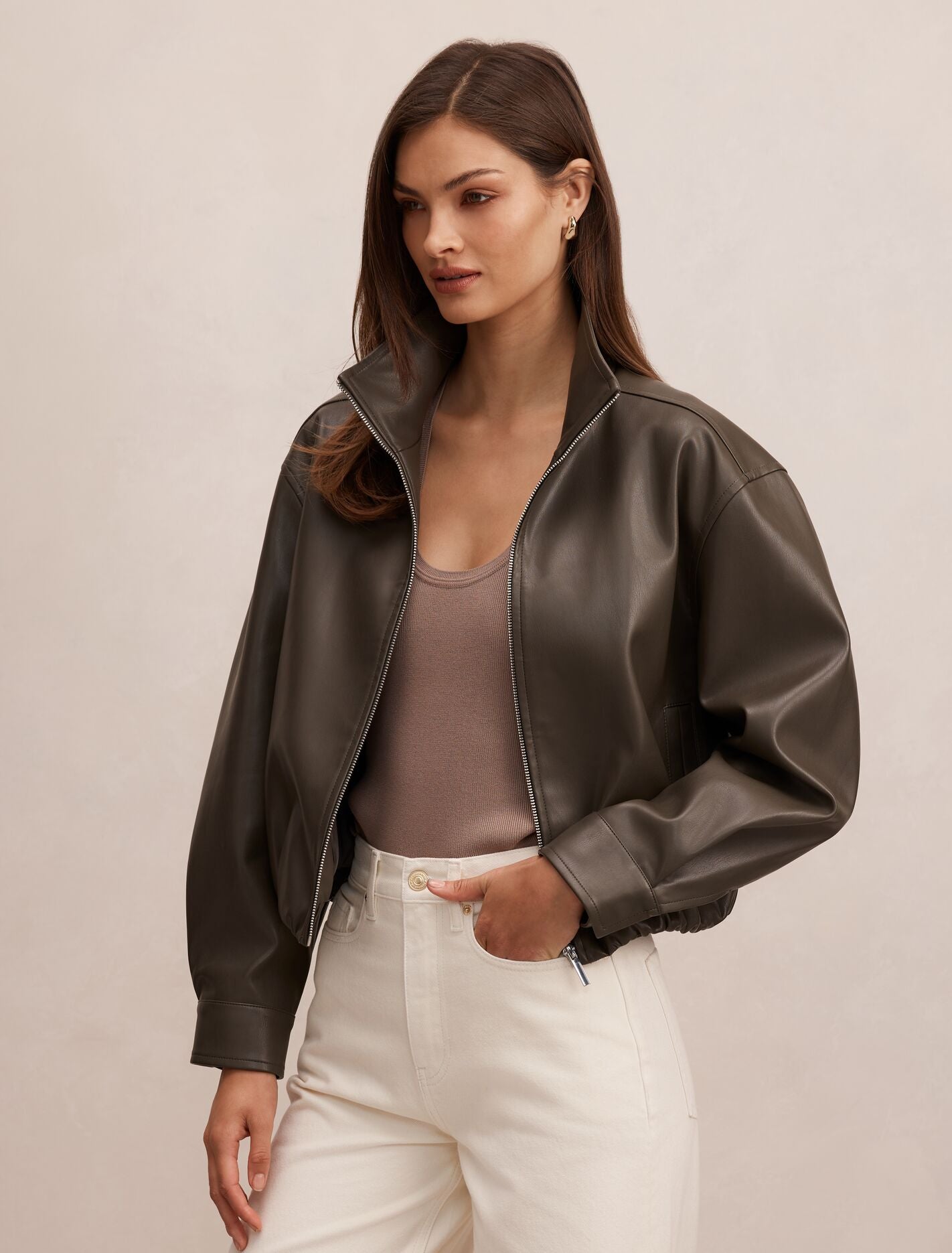 Julia Pu Funnel Neck Jacket Forever New