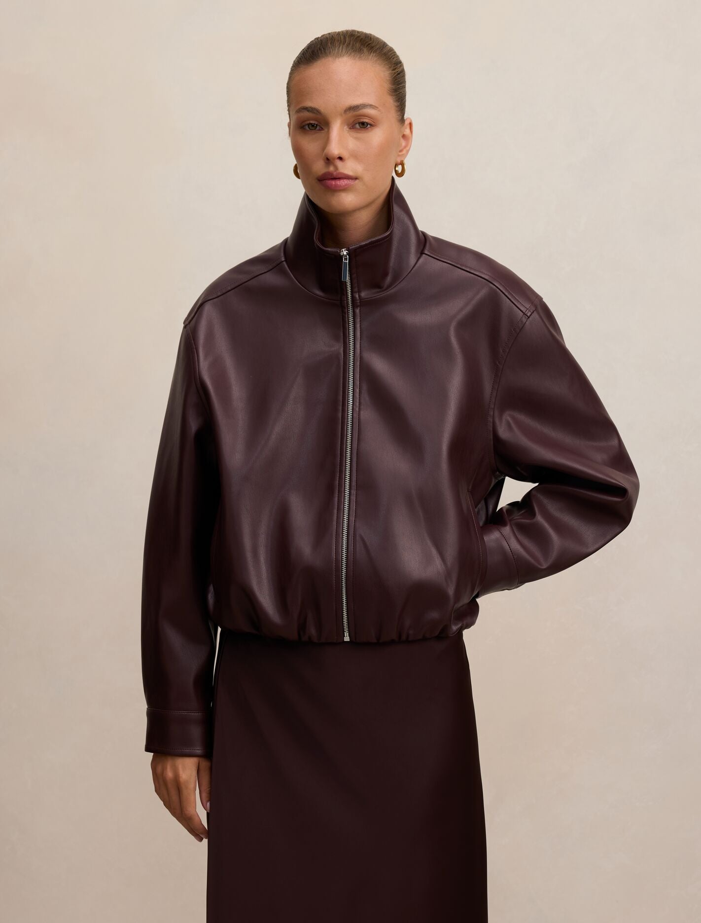Julia Pu Funnel Neck Jacket Forever New