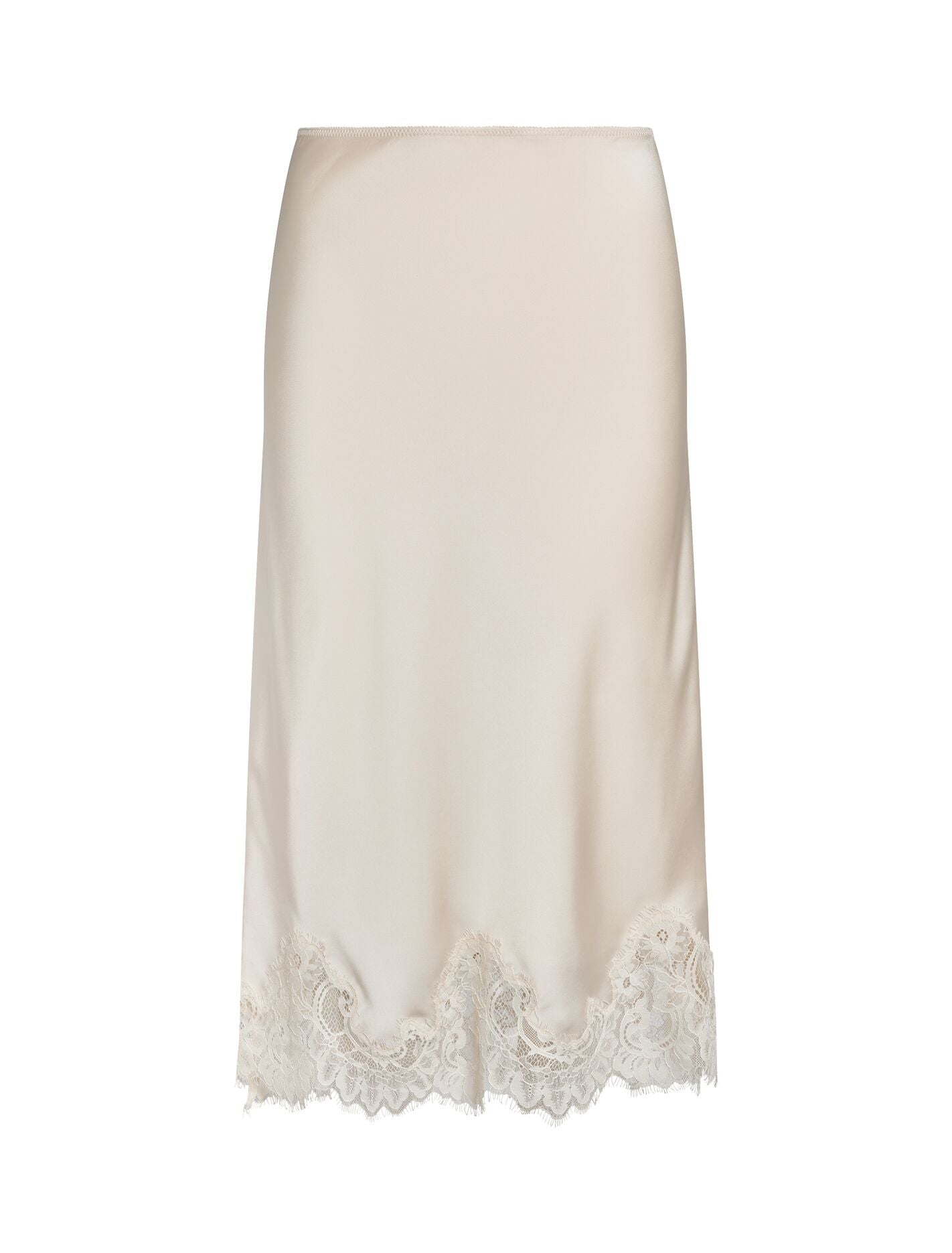 Liana Lace Satin Midi Skirt Forever New