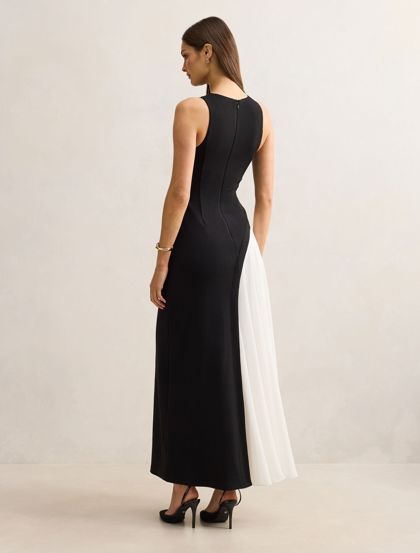 Candace Halter Contrast Maxi Dress Forever New