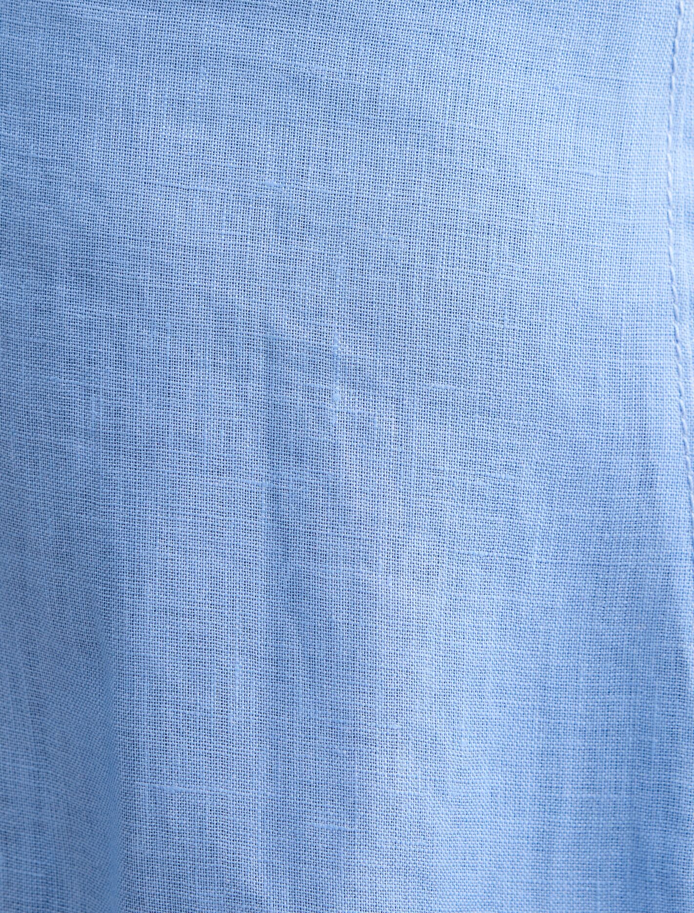 Pippi Petite V Neck Linen Midi Dress Forever New