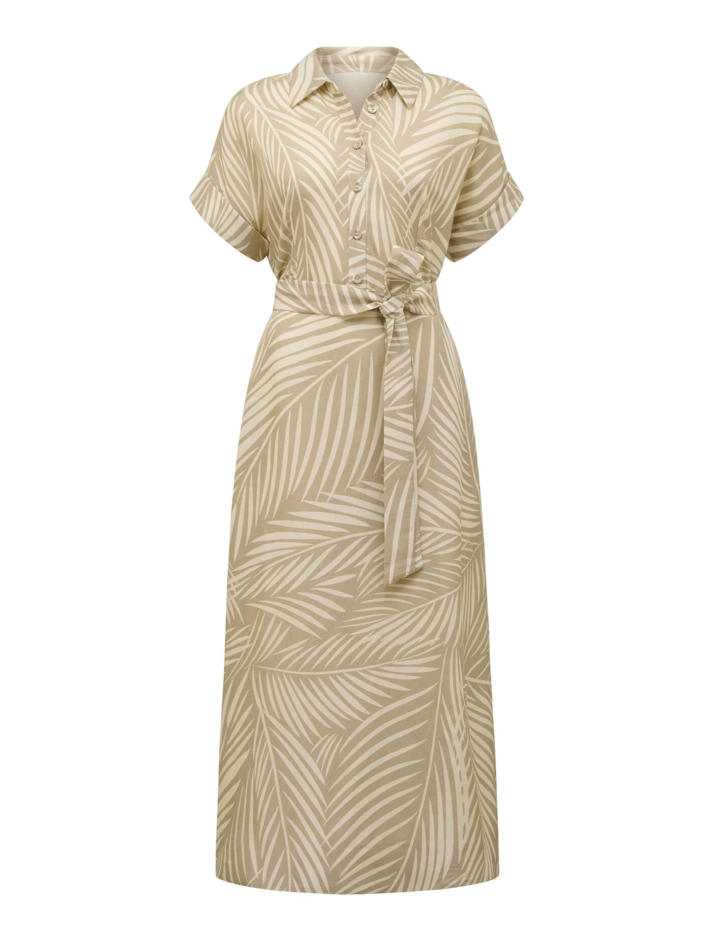 Hilary Belted Linen Midi Dress Forever New