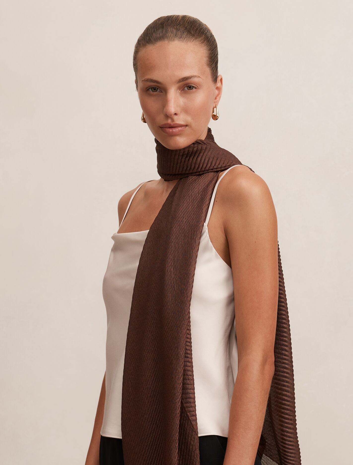 Harriet Pleated Scarf Forever New