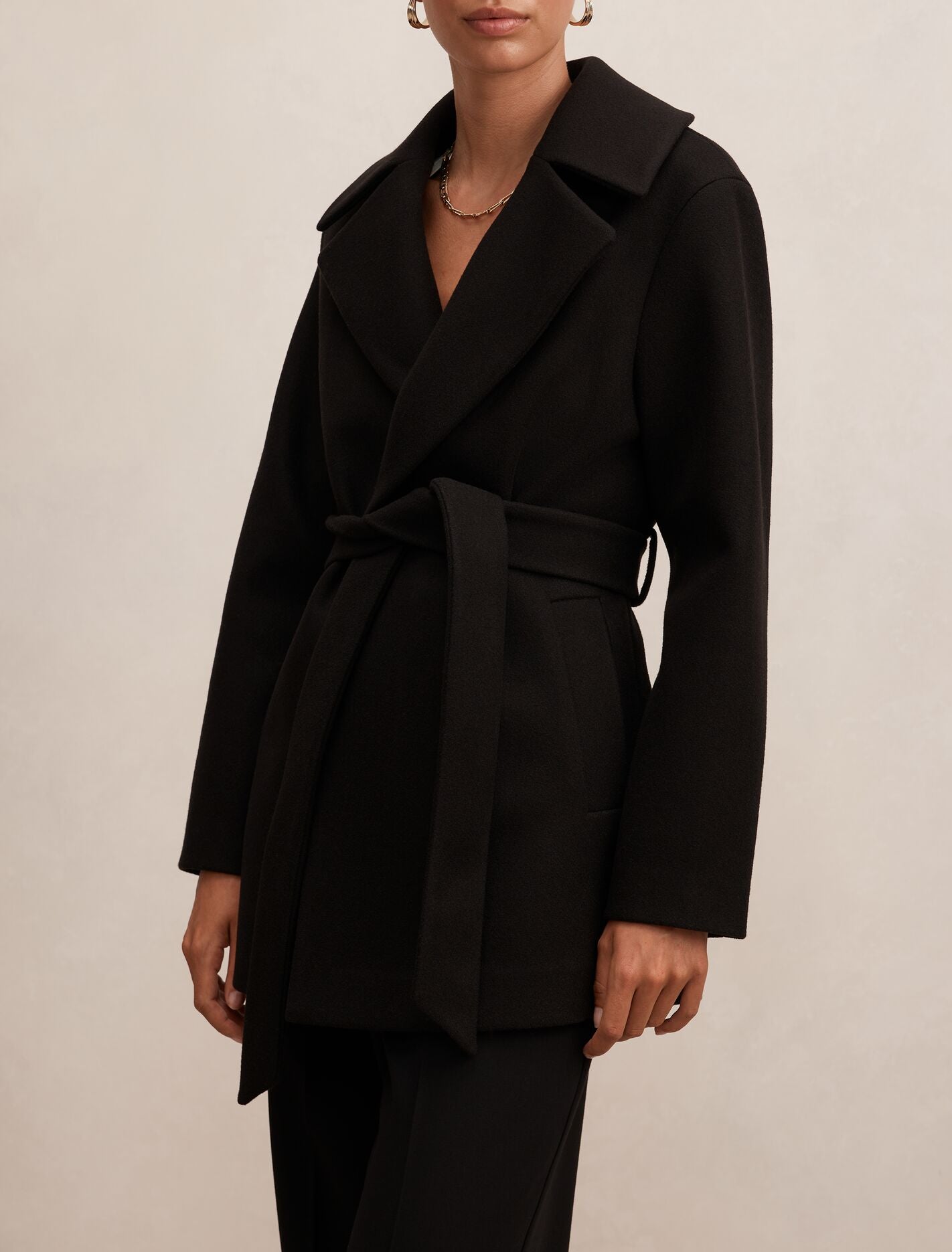 Sabrina Short Wrap Coat Forever New