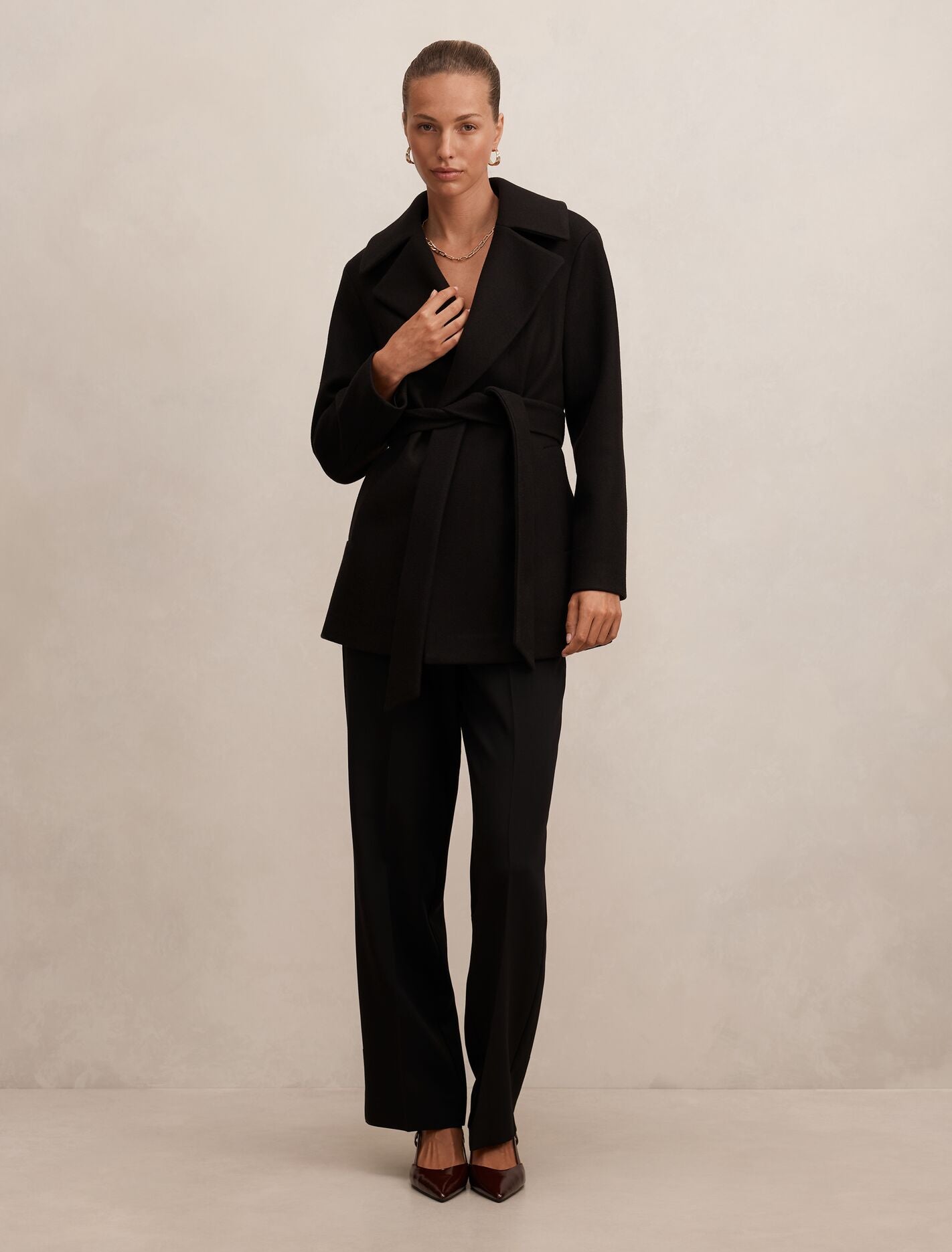 Sabrina Short Wrap Coat Forever New