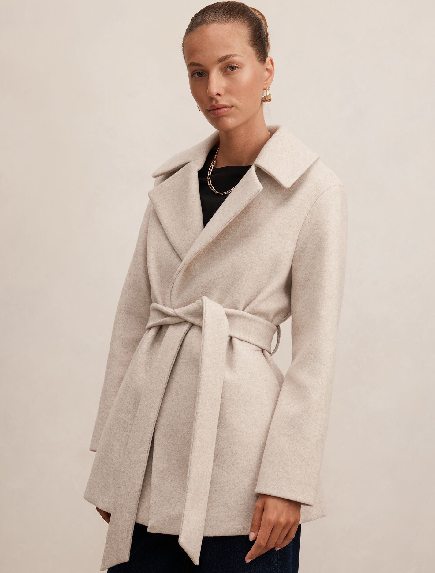 Sabrina Short Wrap Coat Forever New