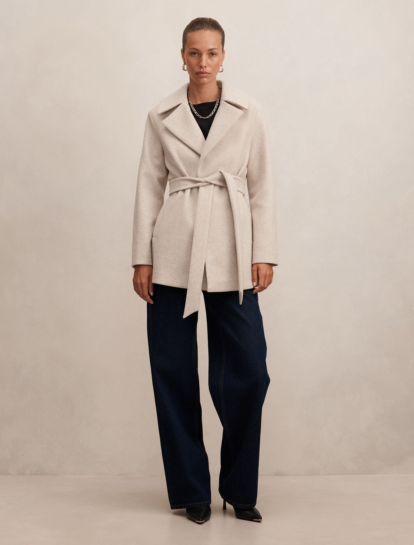 Sabrina Short Wrap Coat Forever New