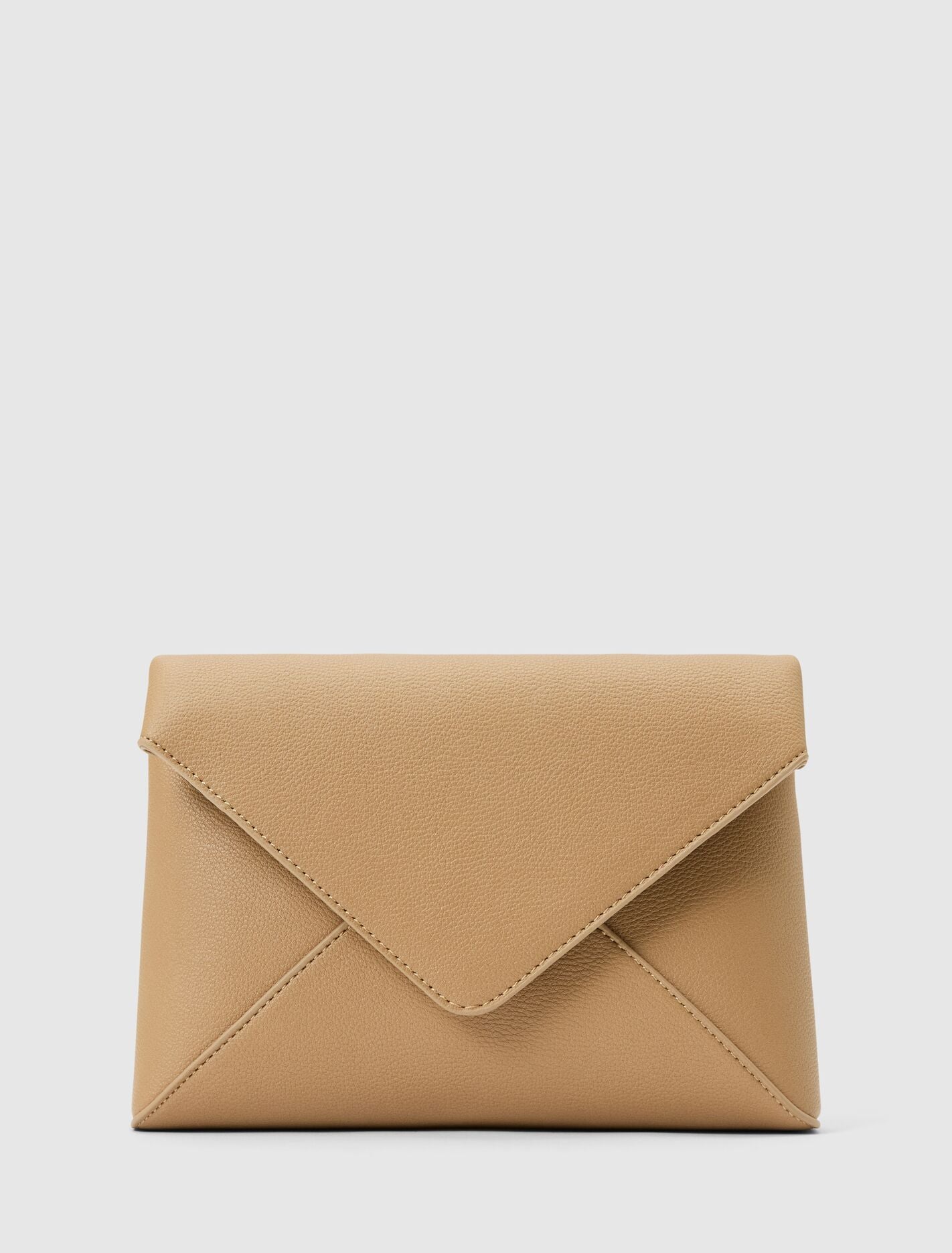 Ashley Envelope Clutch 0 Camel Forever New