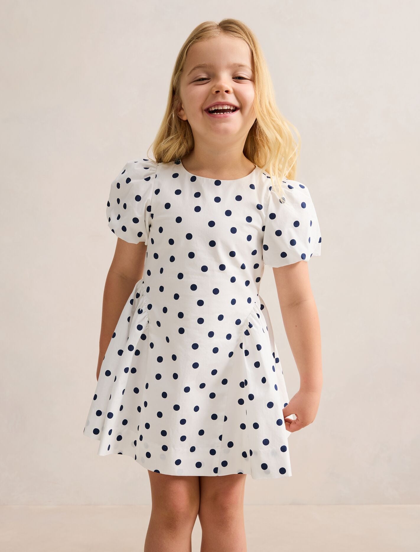 Juliette Girls Puff Sleeve Dress Lincoln Spot Forever New