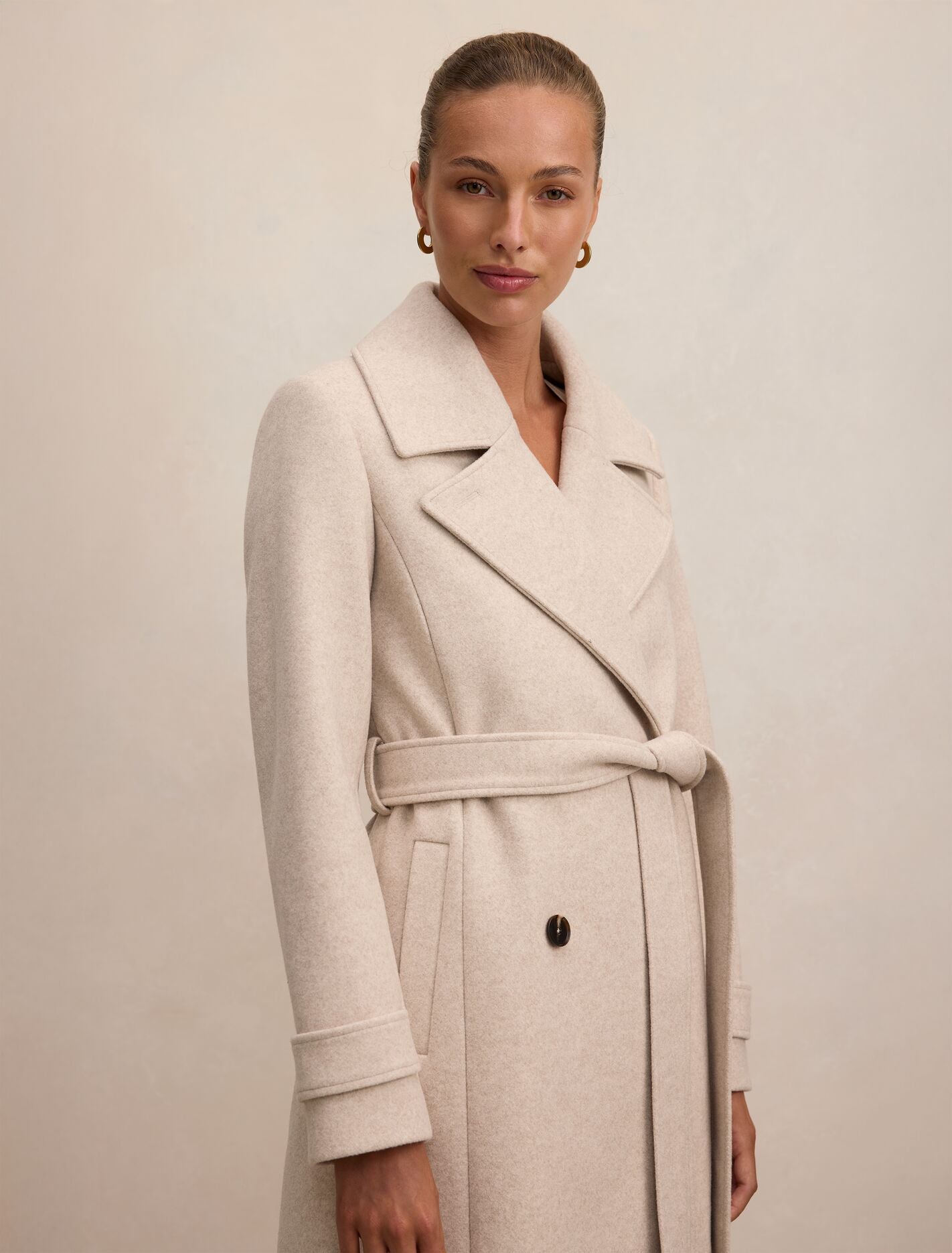 Sandy Belted Coat Forever New