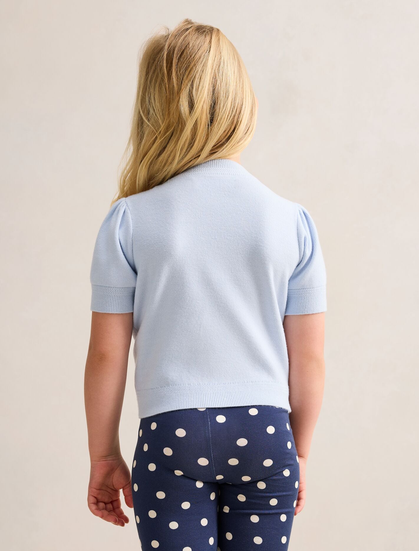 Ella Girls Puff Sleeve Knit T-shirt Forever New