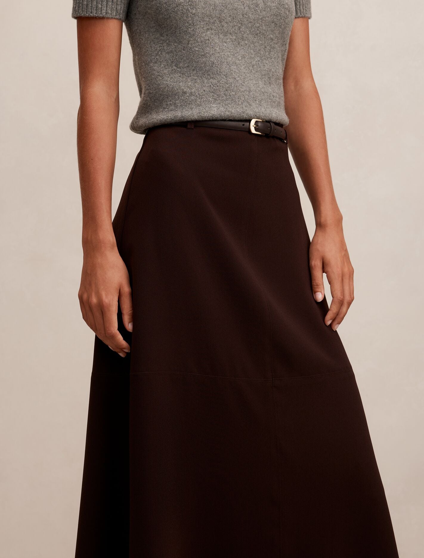 Millie Belted Midi Skirt Forever New
