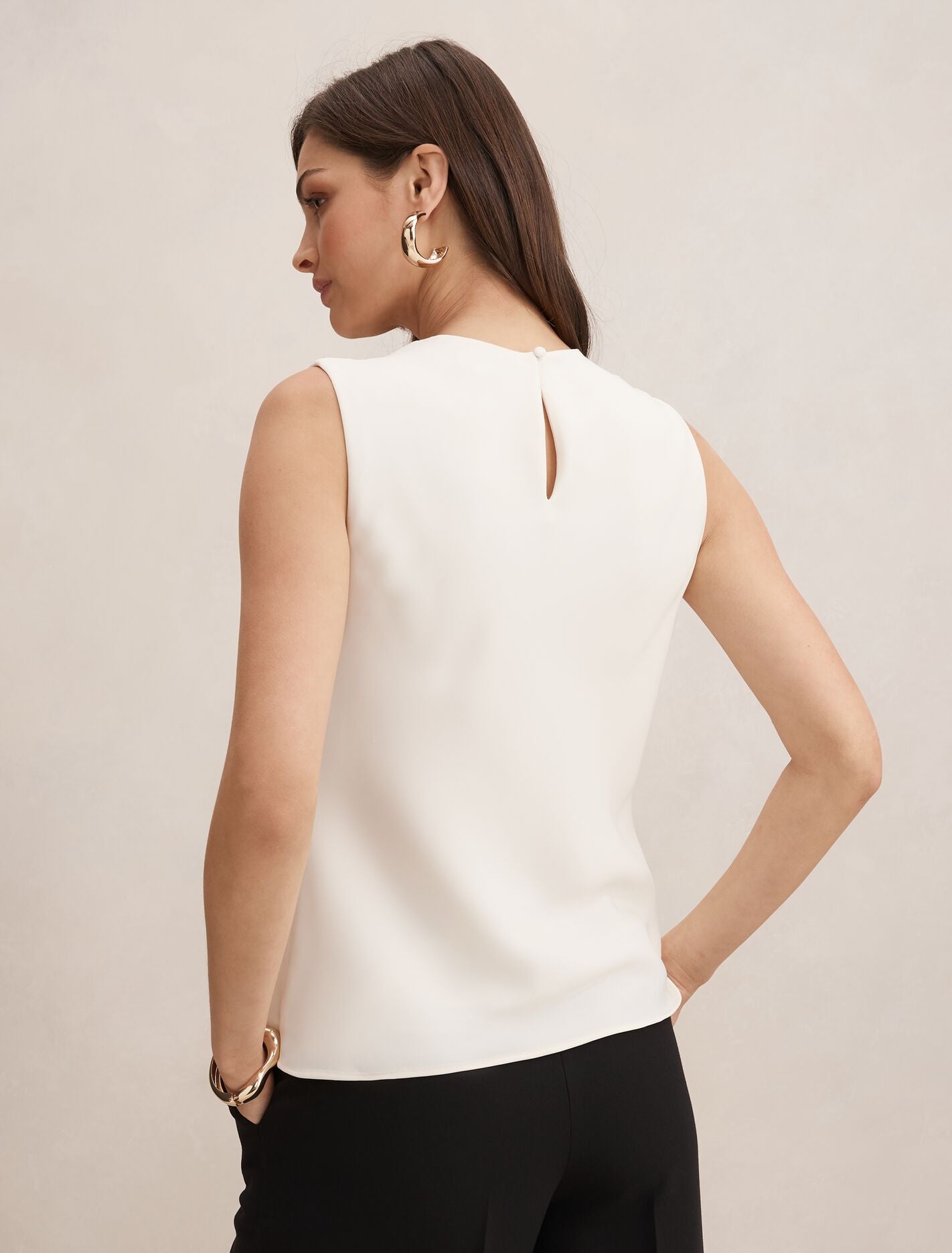 Scout Sleeveless Drape Top Forever New