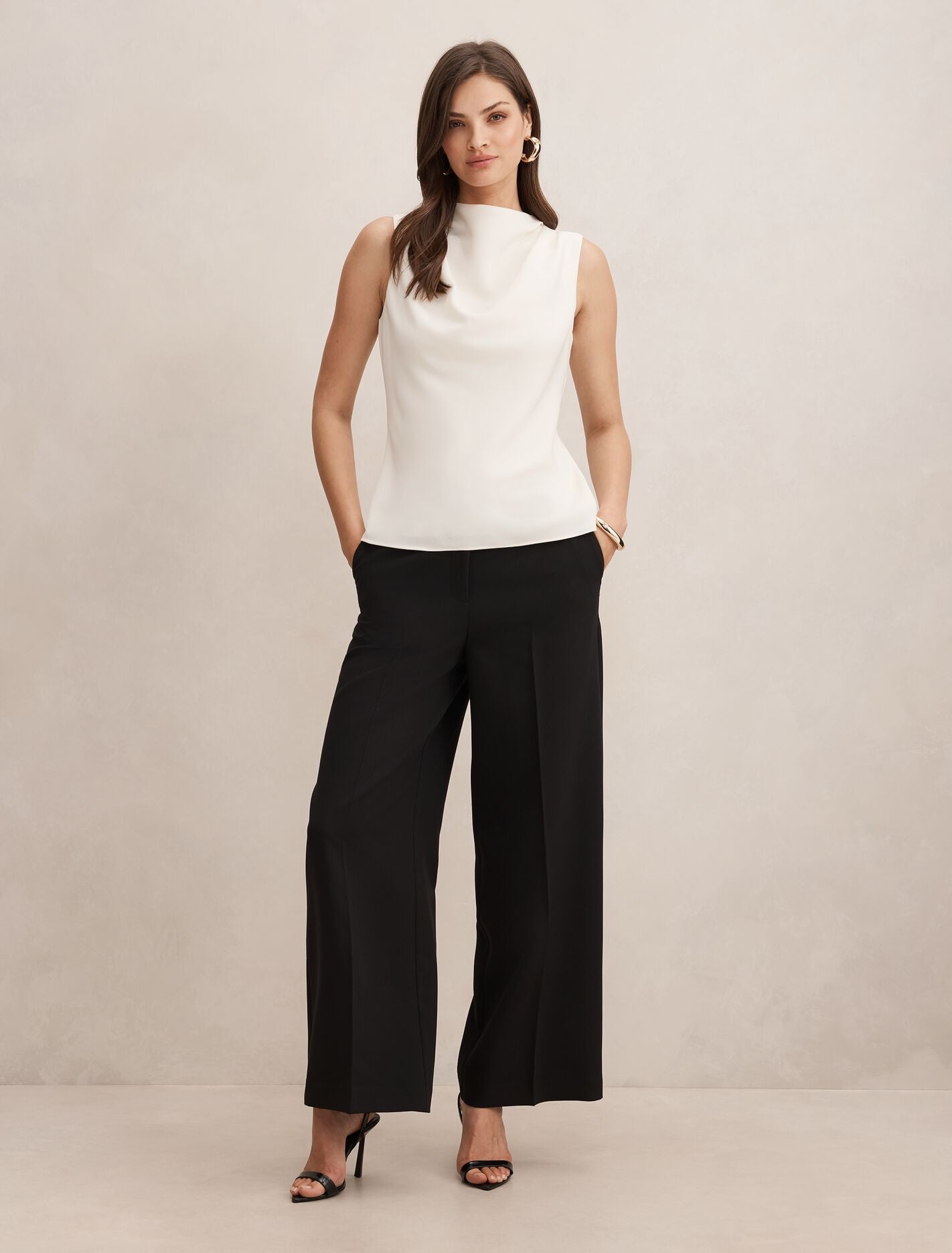 Scout Sleeveless Drape Top Forever New