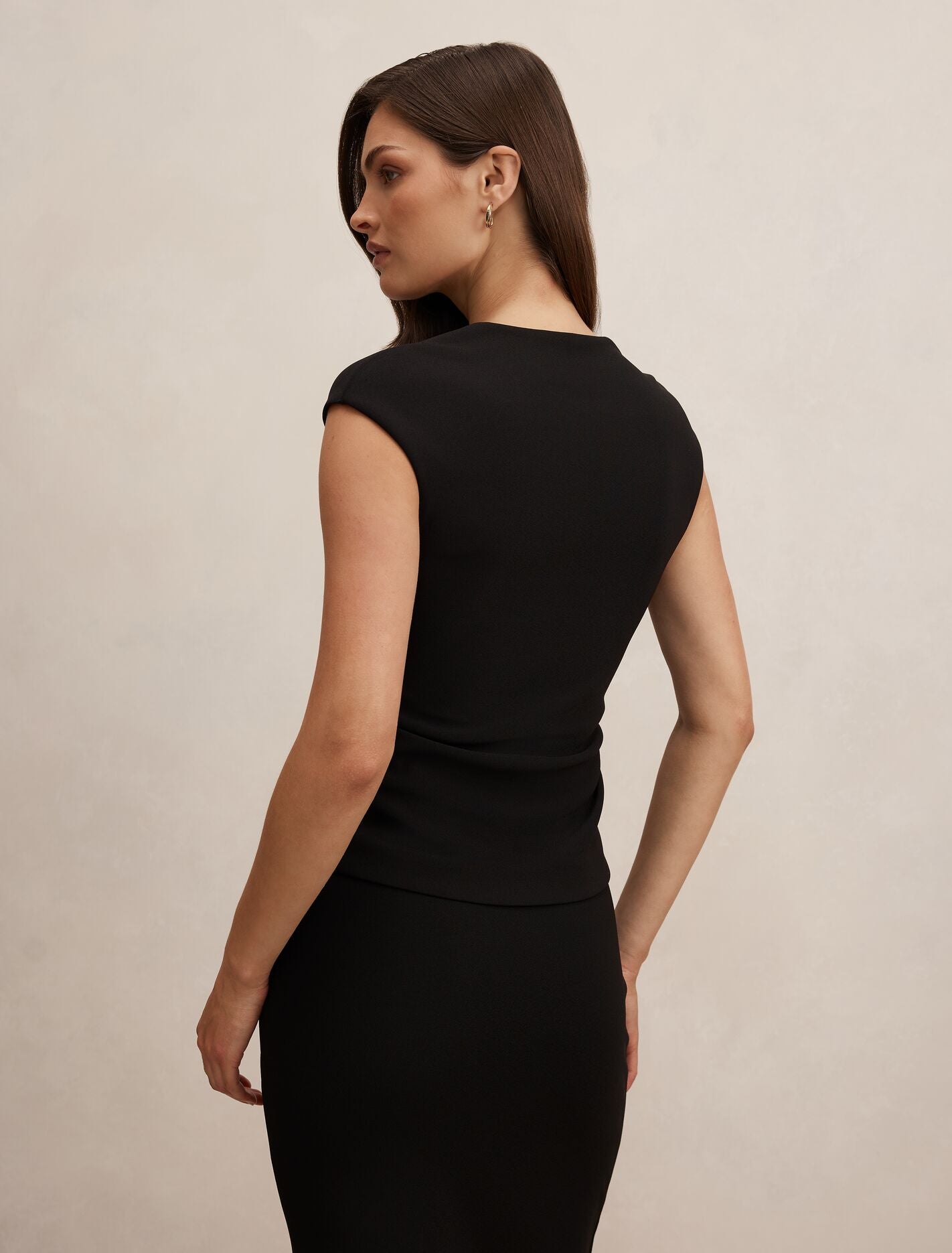 Montana V Neck Extended Shoulder Top Forever New