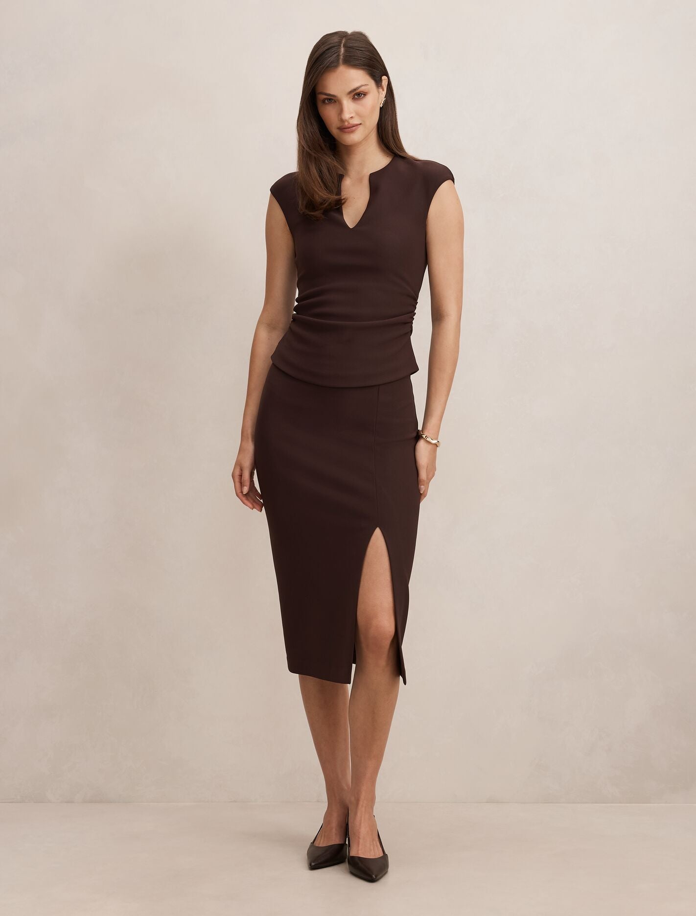 Montana V Neck Extended Shoulder Top Forever New