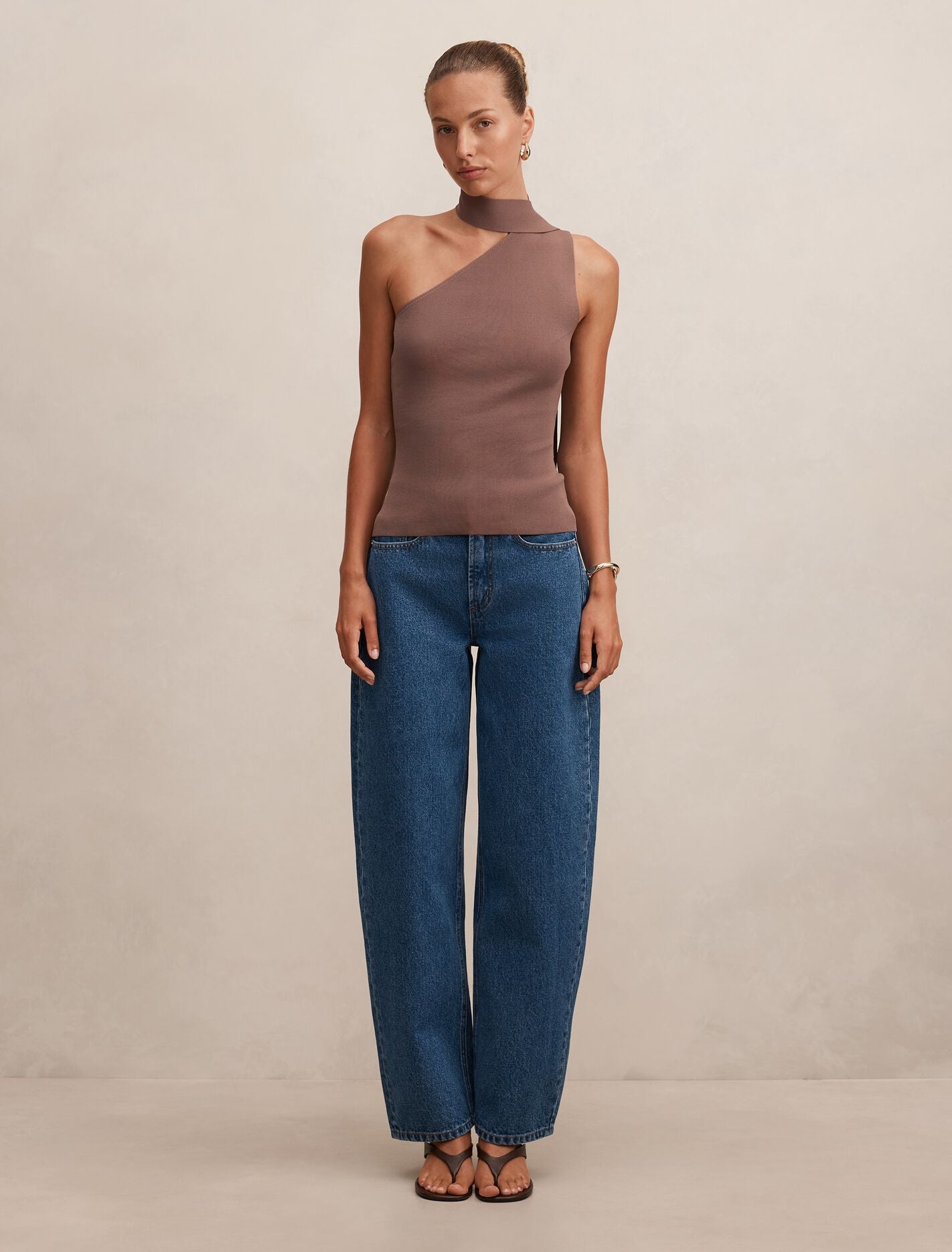 Isla Scarf Knit Top Forever New