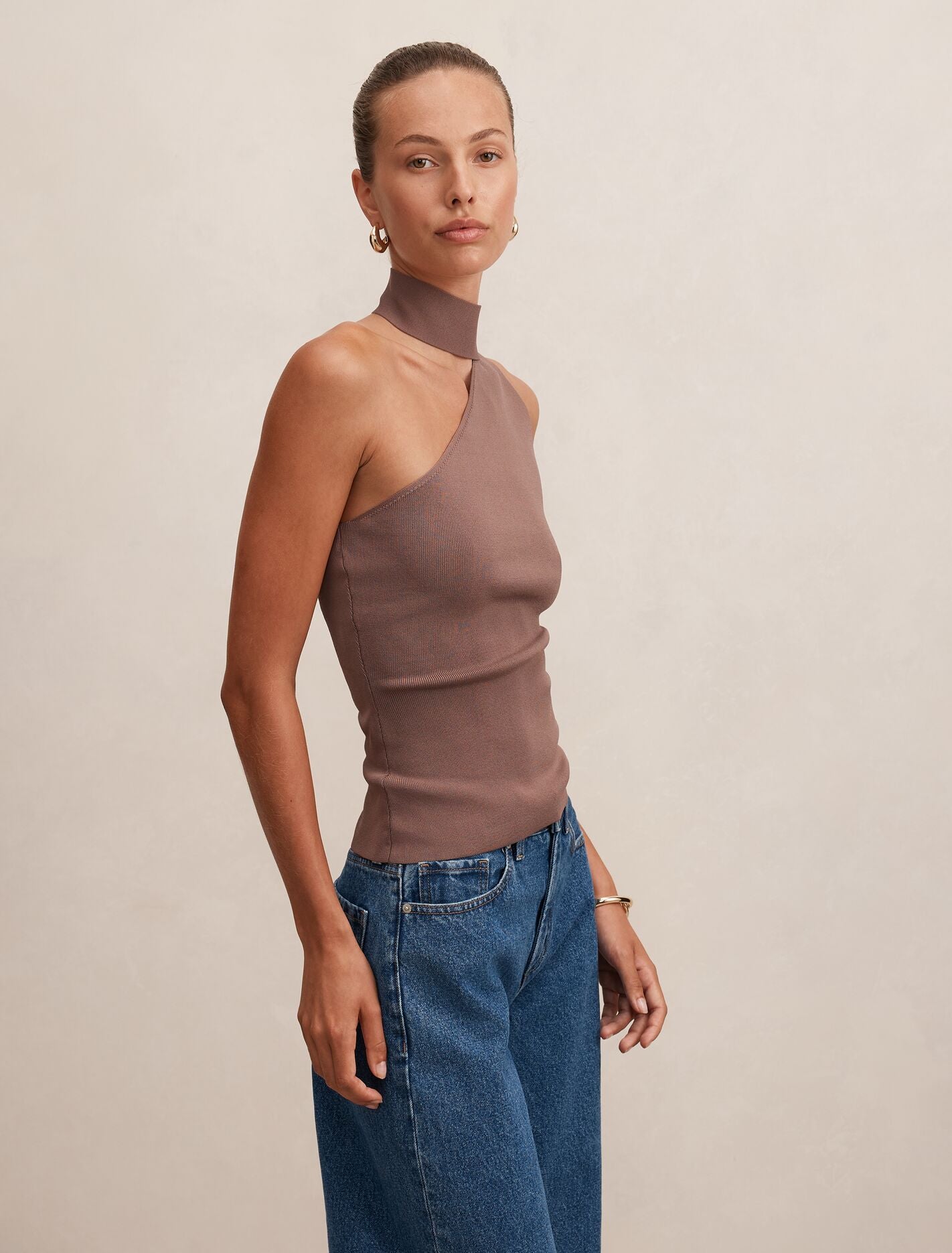 Isla Scarf Knit Top Forever New