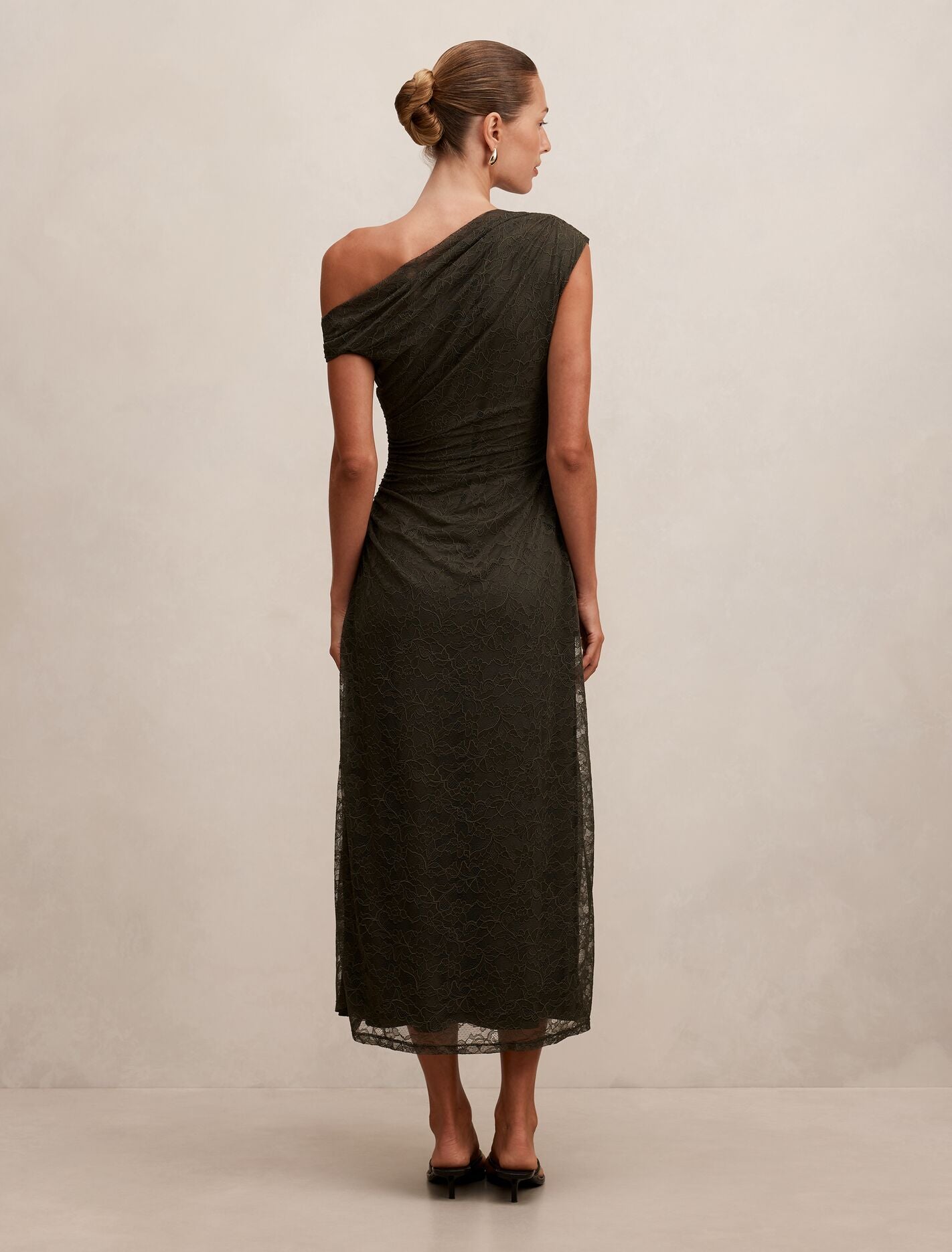 Paris Lace Asym Midi Dress Forever New