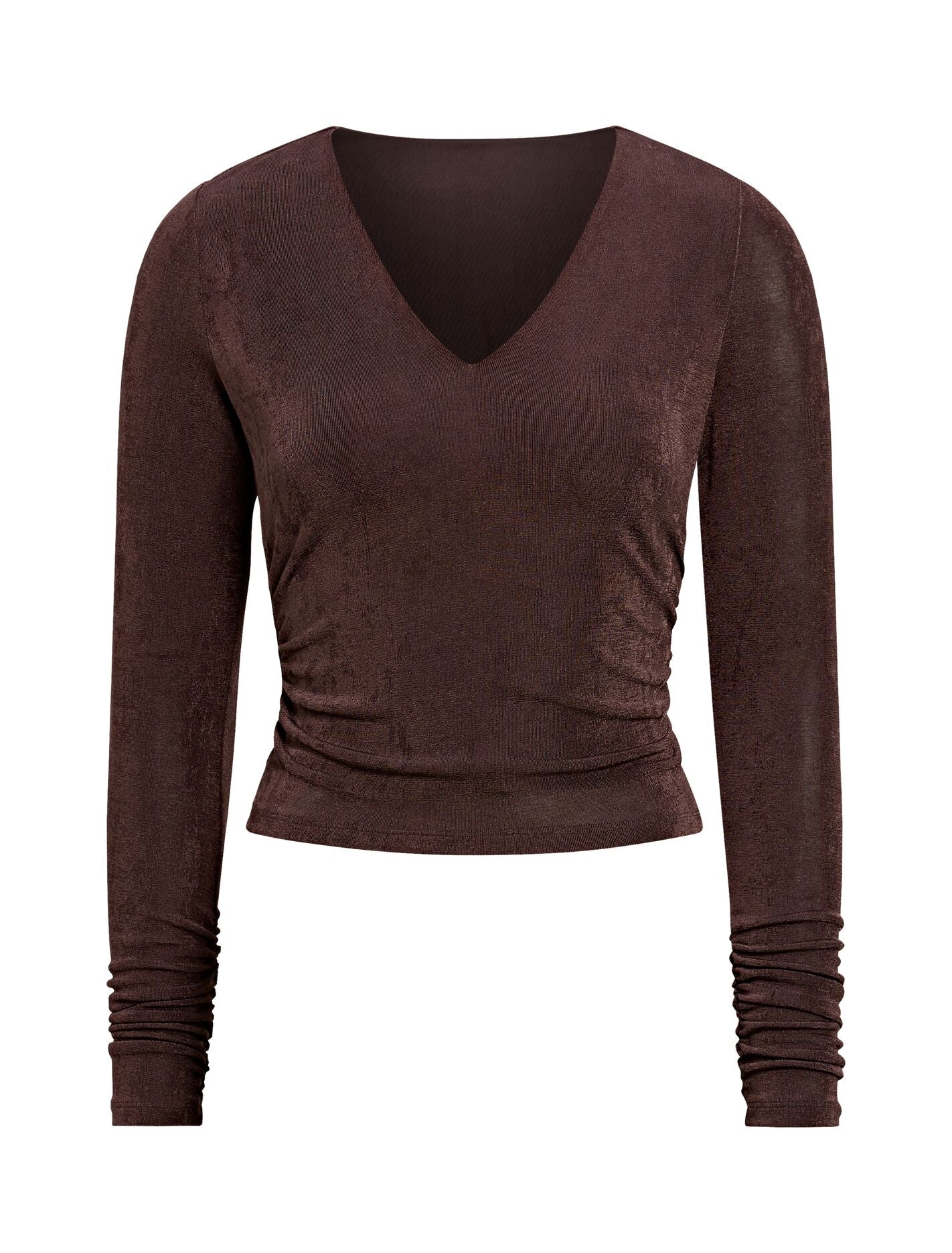 Arabella V Neck Ruched Top Forever New