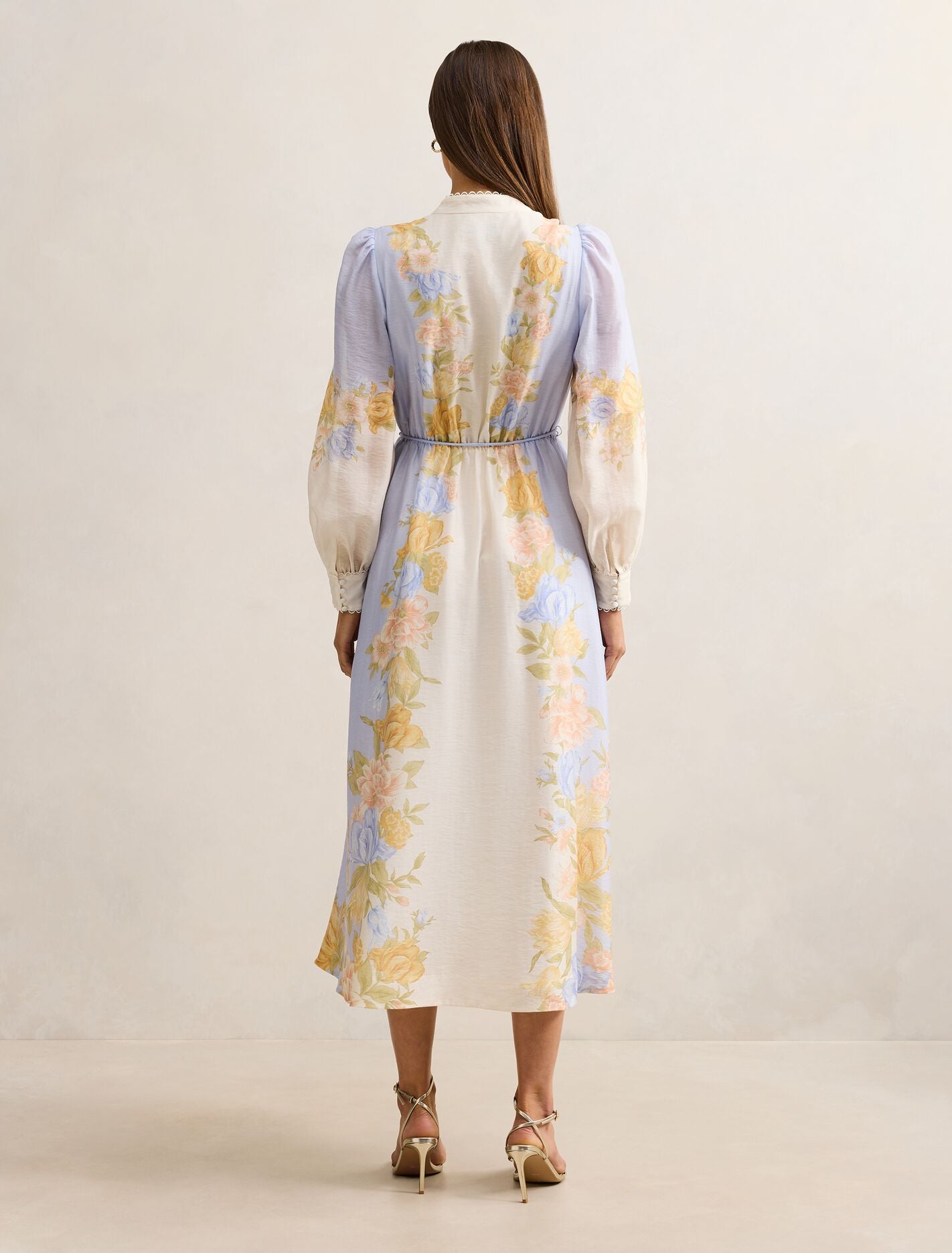 Christina Placement Print Midi Dress Forever New