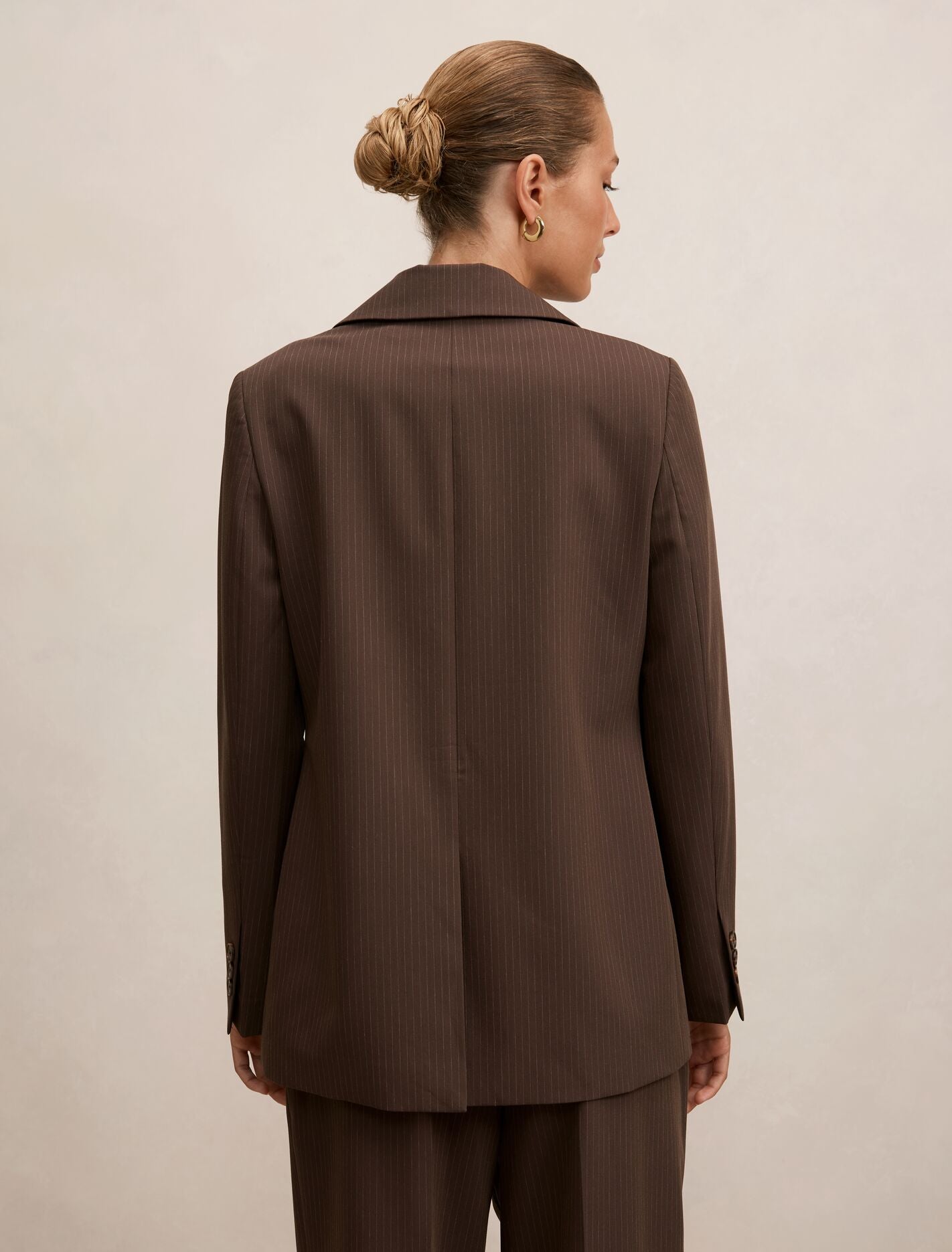 Bree Pinstripe Single Breasted Blazer Forever New