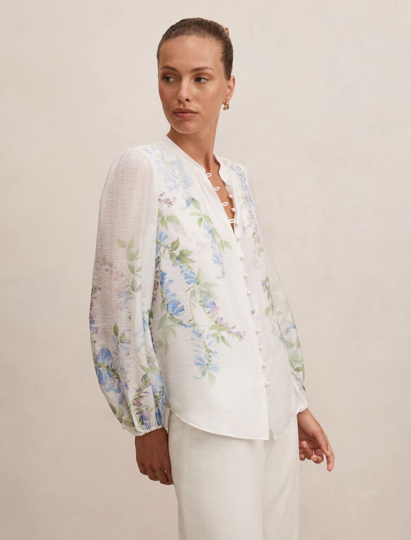 Dove Placement Print Blouse Forever New