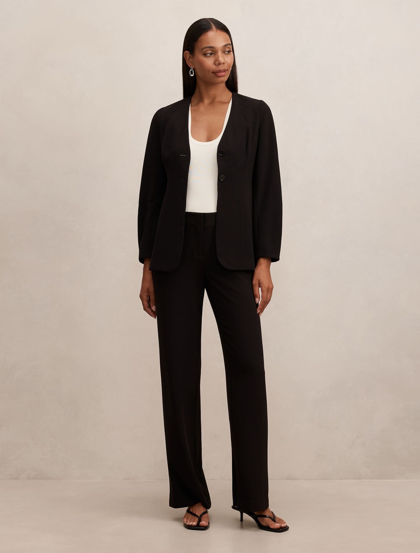 Lizzie Collarless Blazer Forever New
