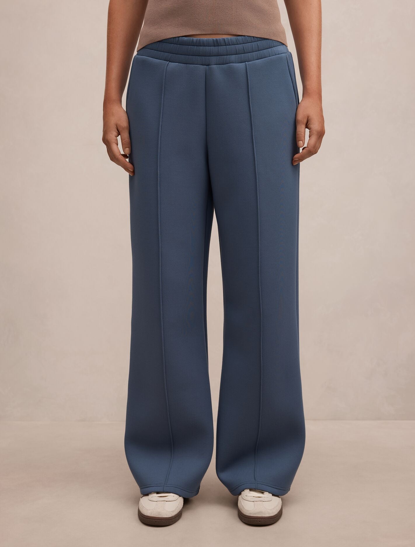 Hunter Wide Leg Lounge Pants Blue Slate Forever New