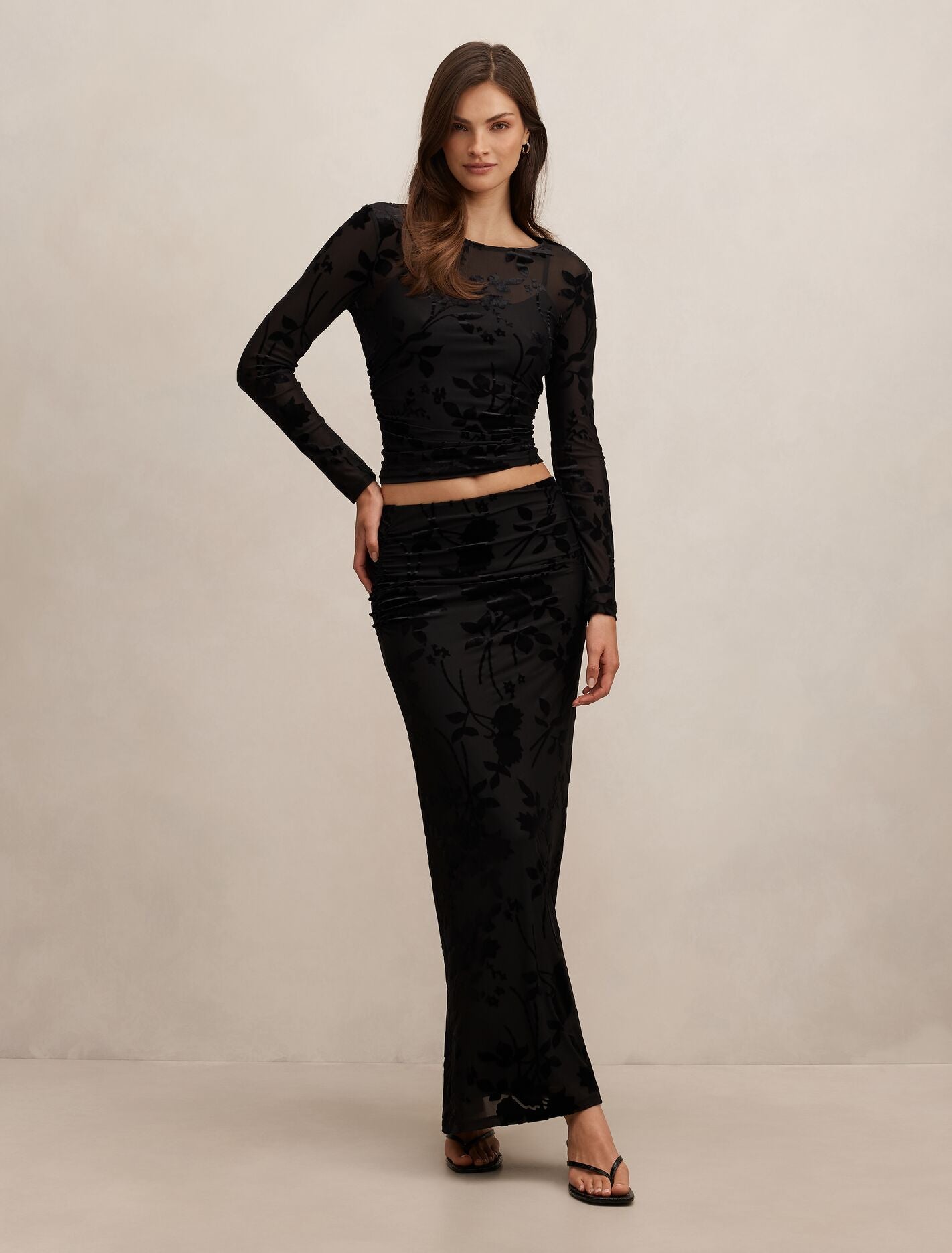 Kenzie Mesh Burn Out Top Forever New