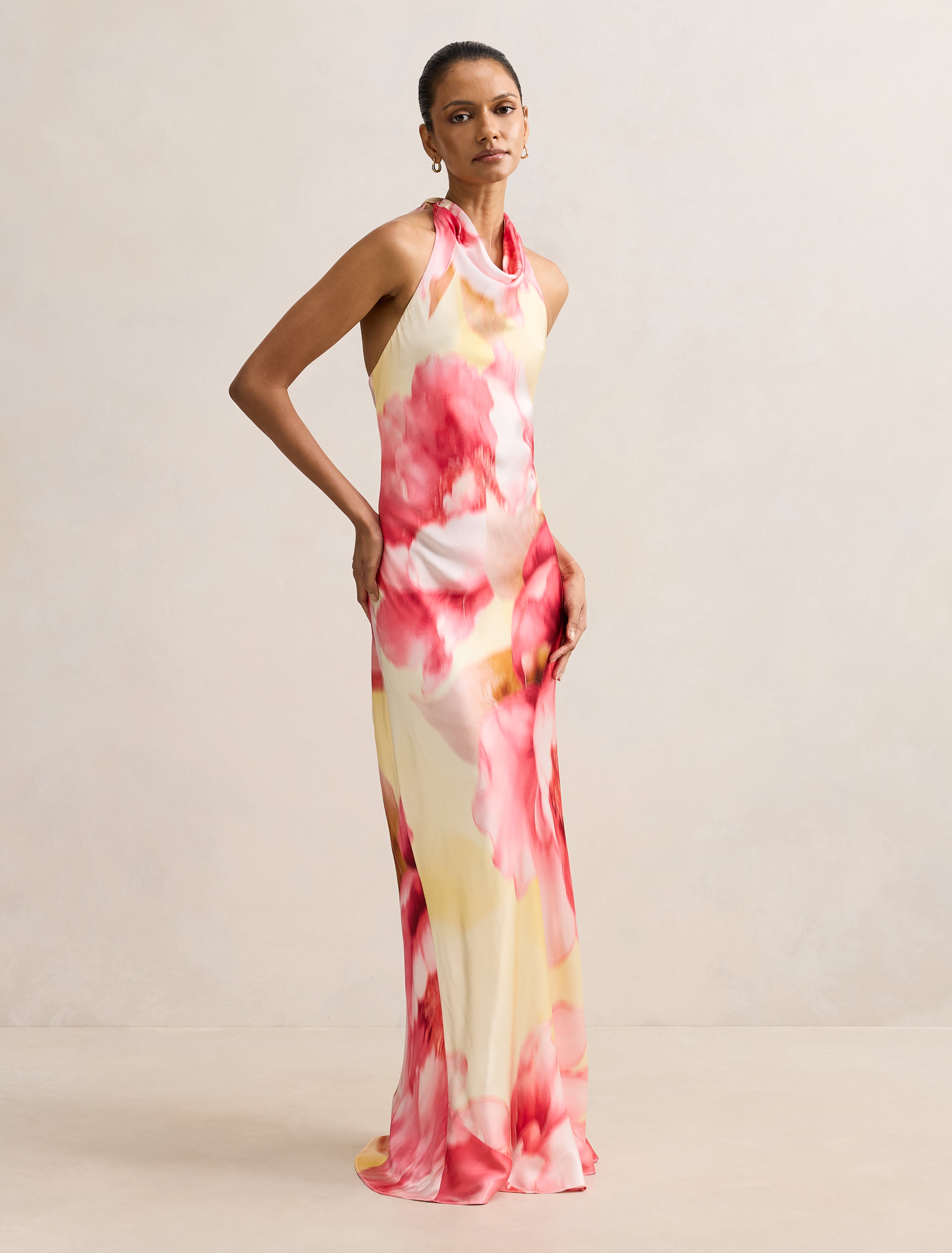 Clementine Petite Satin Maxi Dress Forever New