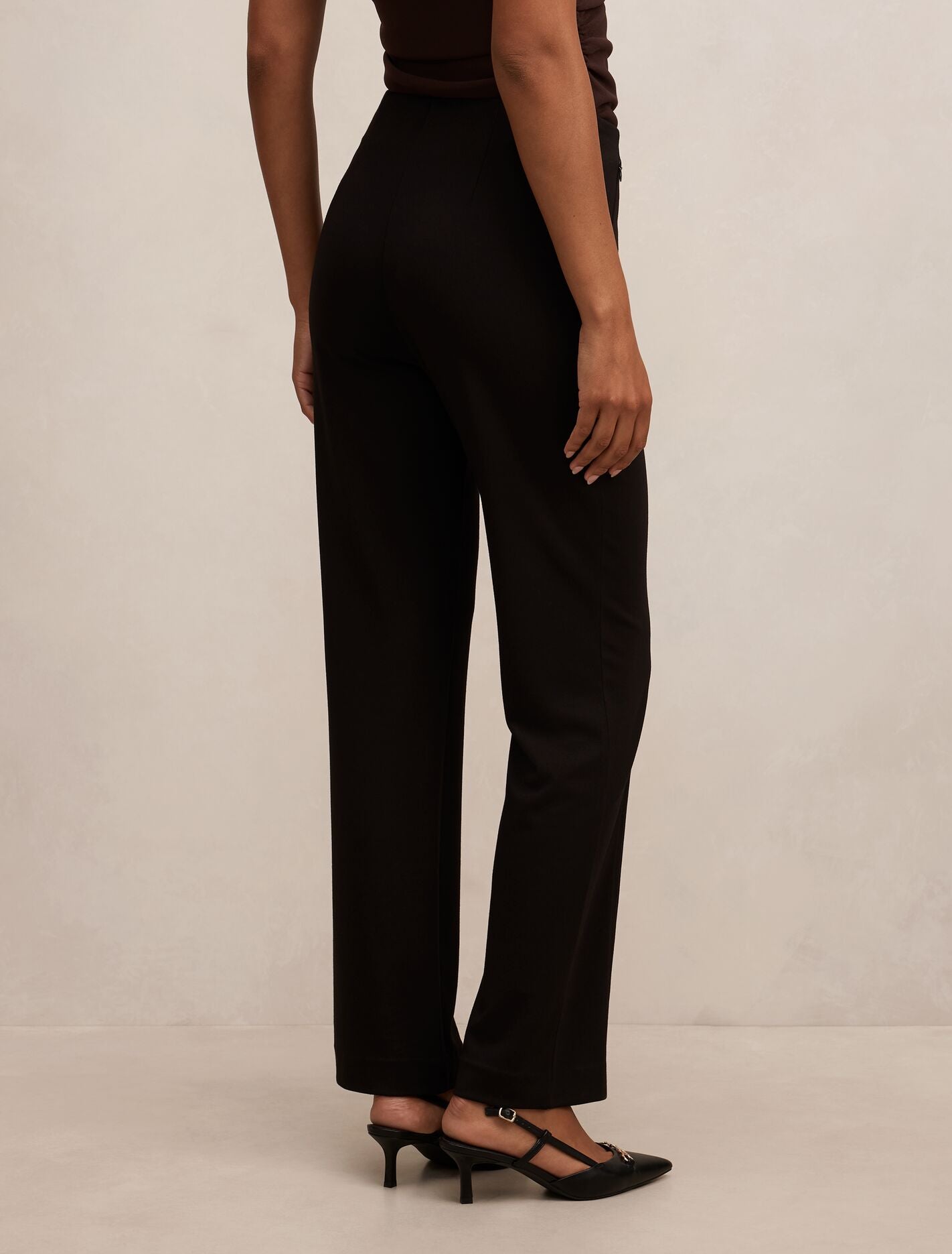 Piper Ponte Straight Leg Pants Forever New