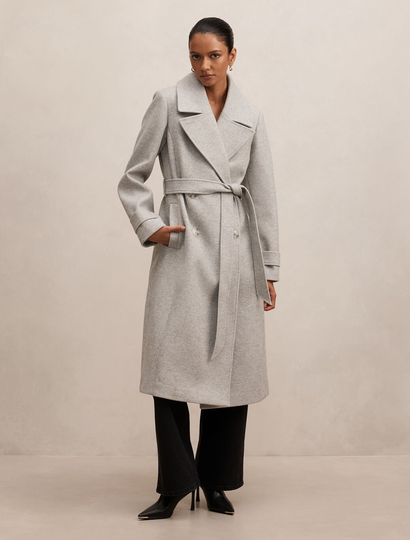 Sandy Petite Belted Coat Forever New