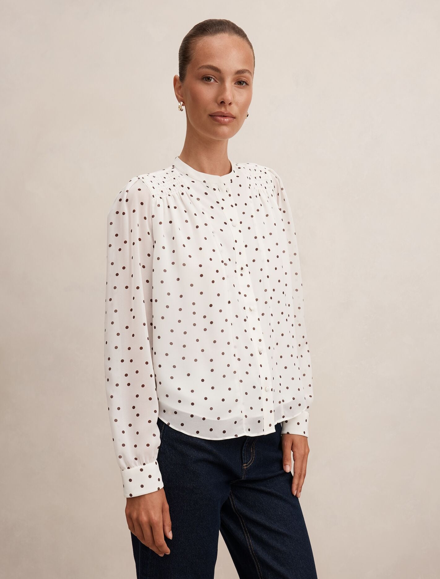 Rory Sheering Blouse Forever New
