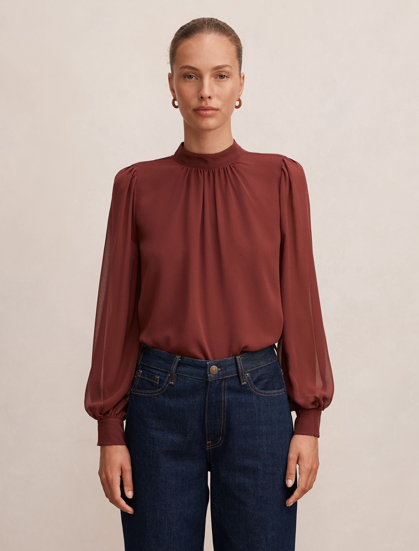 Deja Sheer Blouse Forever New