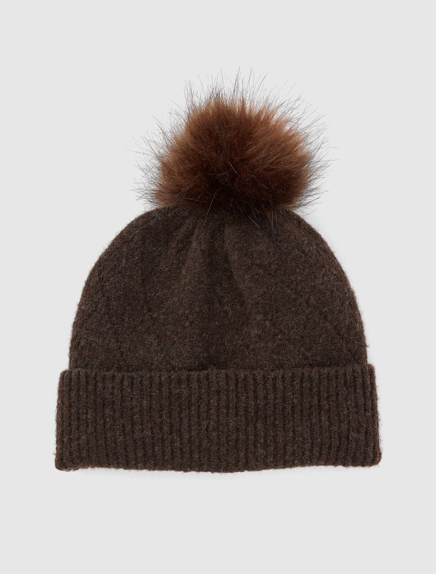 Penelope Pointelle Beanie 0 Chocolate Forever New