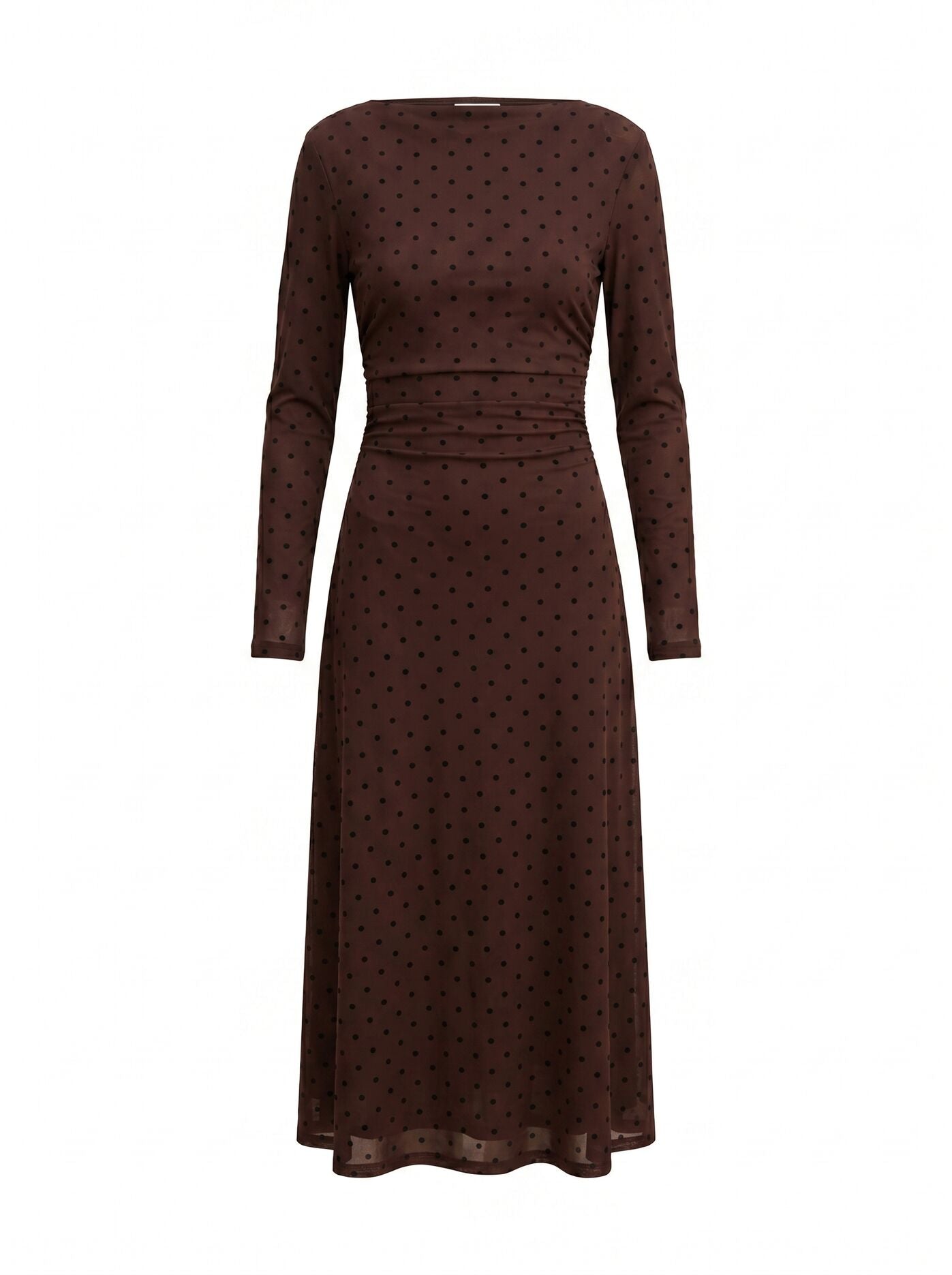 Bonnie Spot Mesh Midi Dress Forever New