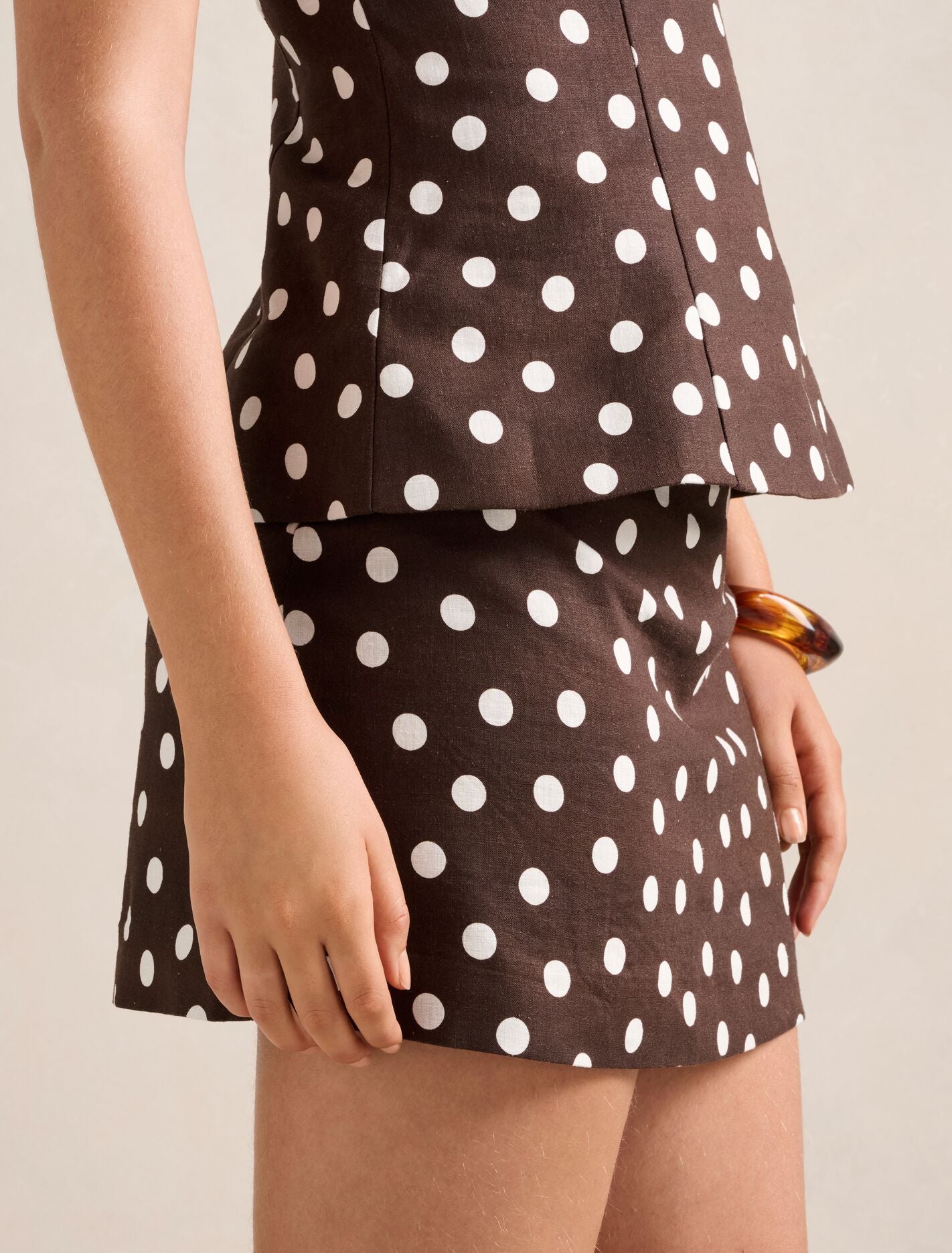 Saylor Linen Mini Skirt Forever New